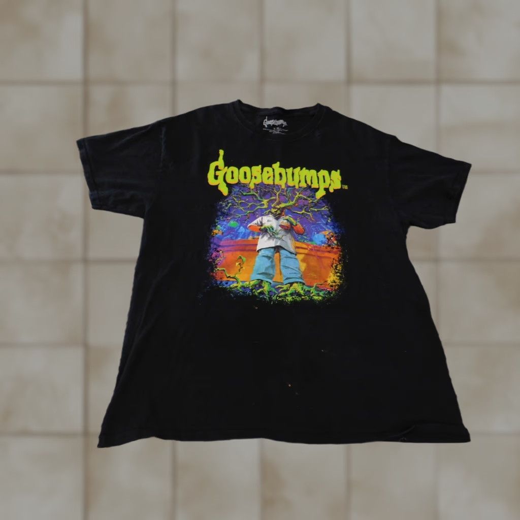 Vintage VINTAGE Goosebumps Shirt Mens Large Black Horror R L Stine Graphic Tee 2000s Shirt Mens Large Black Glow in the Dark Size US L / EU 52-54 / 3 - 1 Thumbnail