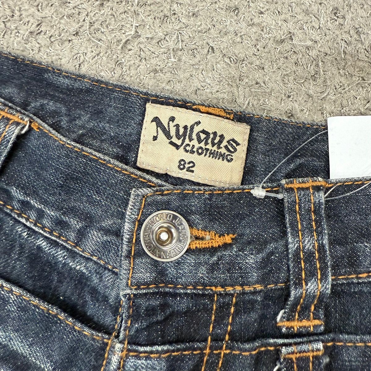 Japanese Brand NYLAUS Double Waist Shorts Jeans Vintage Japanese Brand Size US 32 / EU 48 - 3 Thumbnail