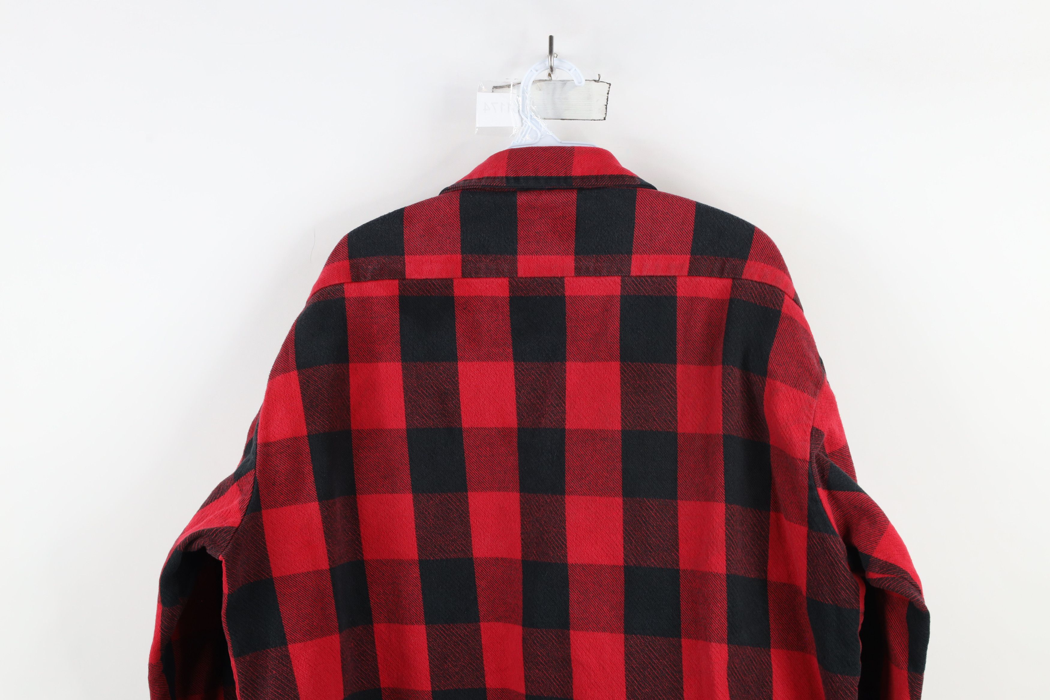 Vintage Vintage 90s Big Bill Heavyweight Button Shirt Plaid USA Size US XXL / EU 58 / 5 - 11 Thumbnail