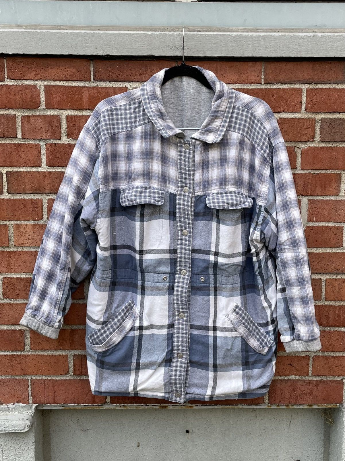 Vintage Vintage Current Seen Jacket Men XL Blue Reversible Plaid Size US XL / EU 56 / 4 - 1 Thumbnail