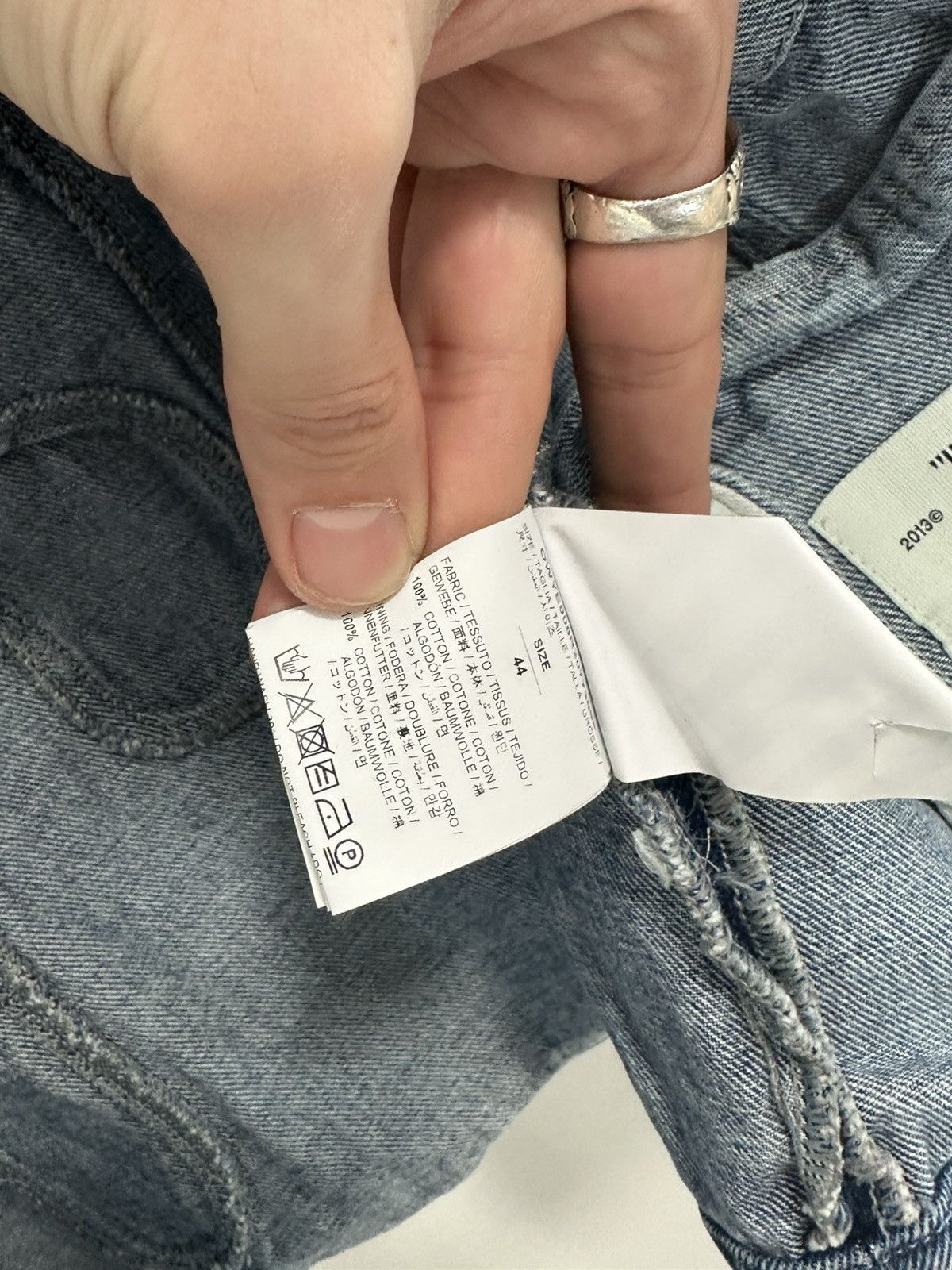 Off-White OFF WHITE DENIM JACKET Rare Size M / US 6-8 / IT 42-44 - 10 Thumbnail
