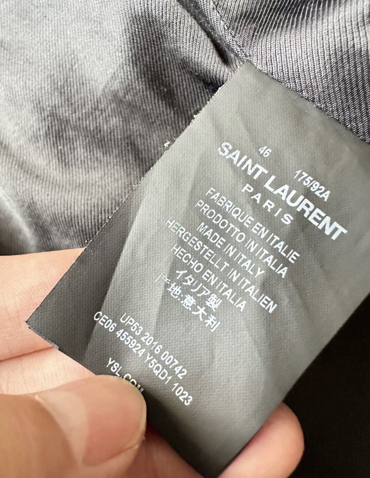 Saint Laurent Paris × Yves Saint Laurent Saint Laurent slp black cowhide makes L01 leather jacket Size US S / EU 44-46 / 1 - 4 Thumbnail