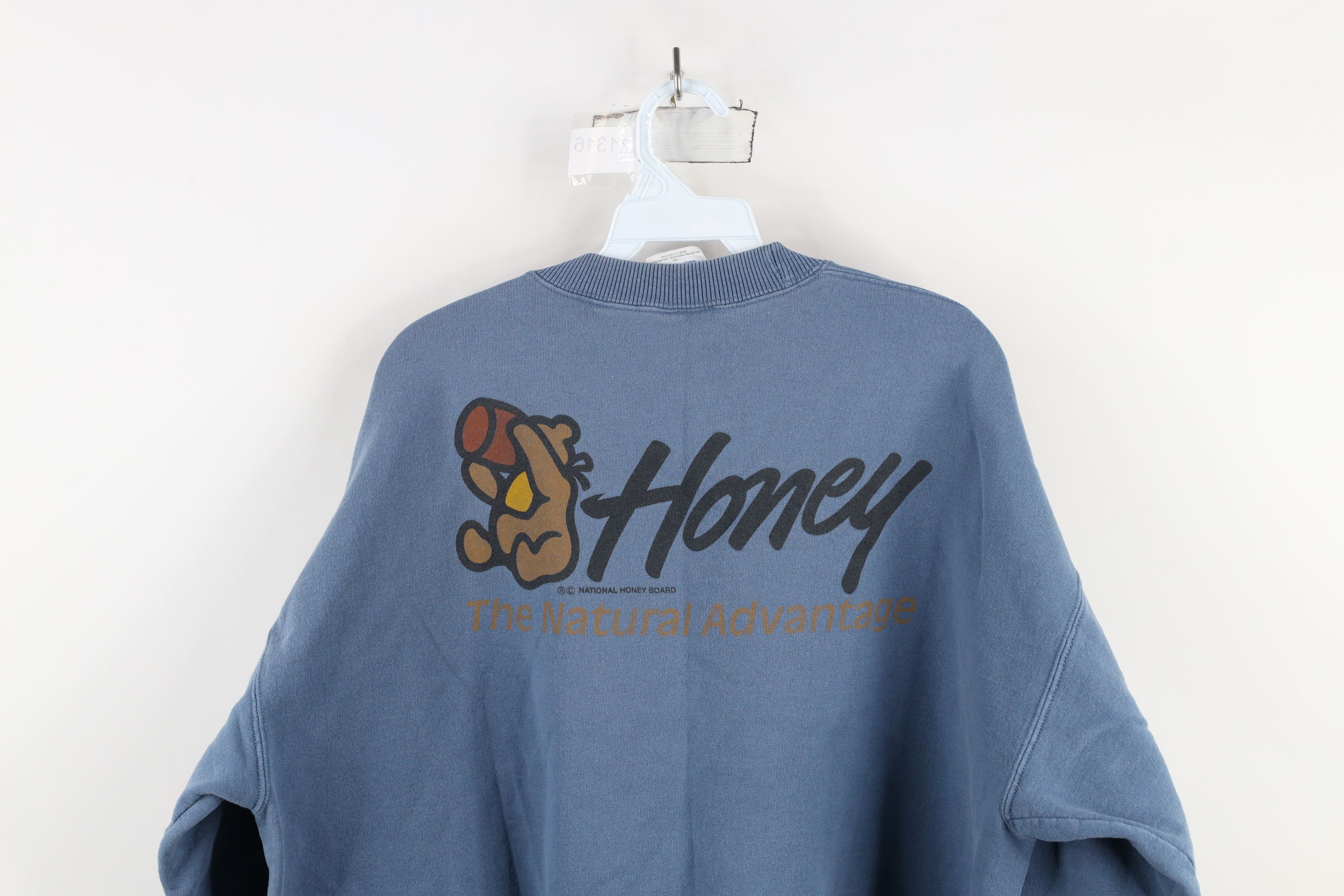 Vintage Vintage 90s Streetwear The Nature Advantage Sweatshirt Blue Size US XL / EU 56 / 4 - 9 Thumbnail