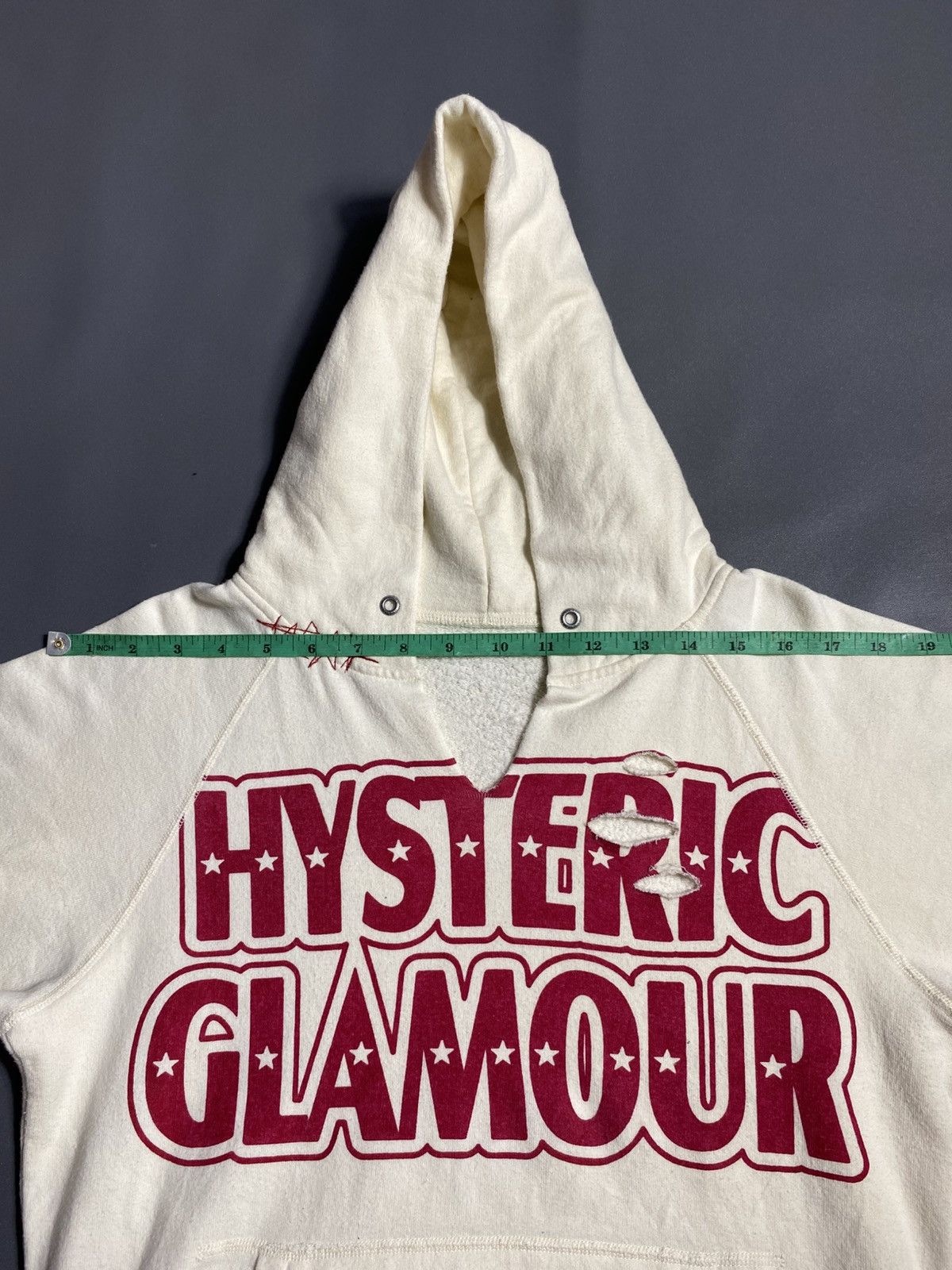 Hysteric Glamour Vintage Hysteric Glamour Distressed Hoodie Size US S / EU 44-46 / 1 - 15 Thumbnail