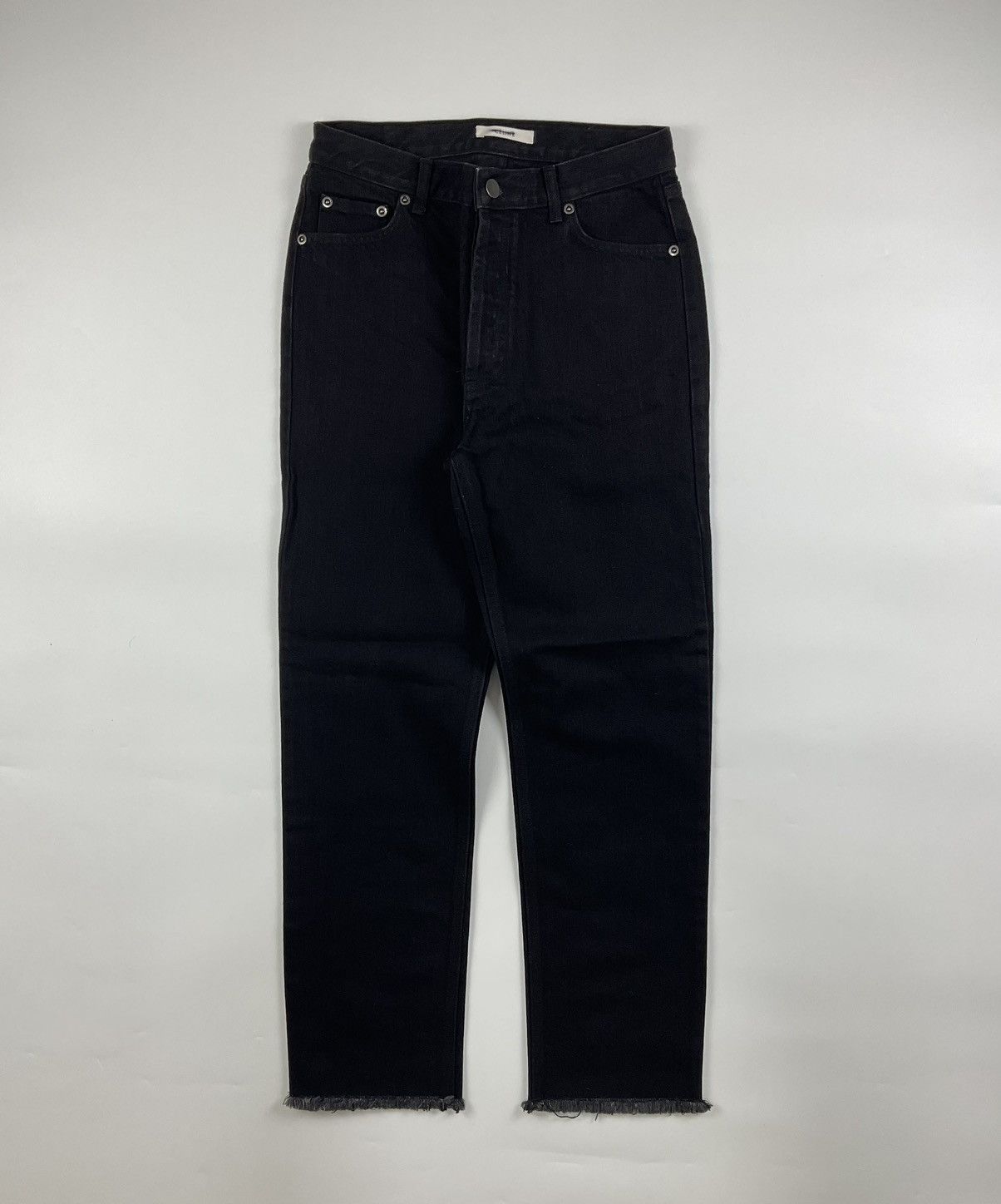 image of Celine S/s'18 Raw Hem Denim in Black, Women's (Size 26)