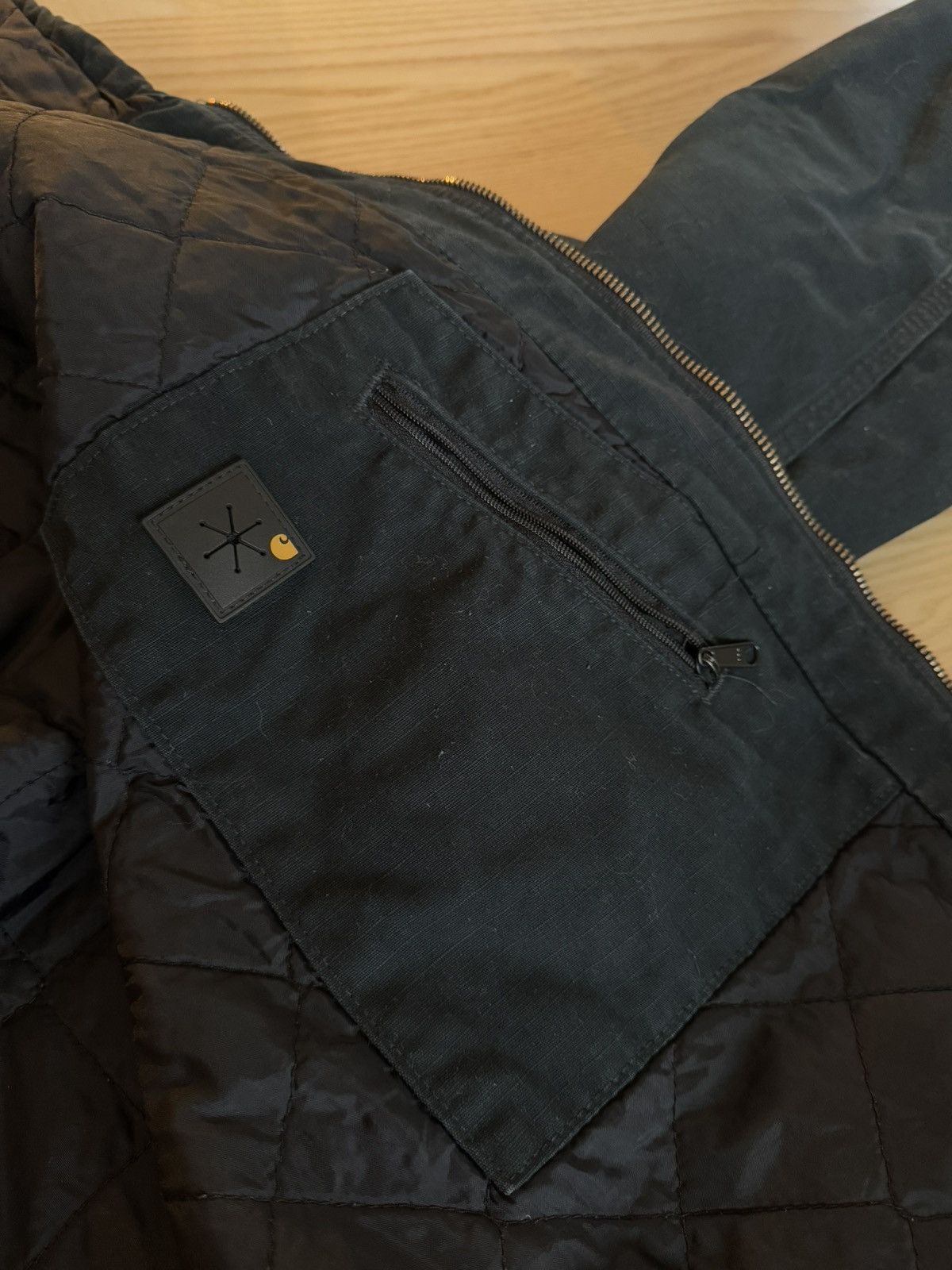 Carhartt × Vintage Carhartt Active Jacket Navy Washed Distressed Baggy Vintage Size US L / EU 52-54 / 3 - 13 Thumbnail