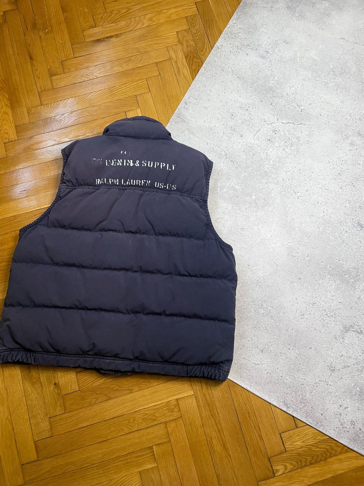 Polo Ralph Lauren Vintage Polo Ralph Lauren Military Down Distressed Vest Size US XL / EU 56 / 4 - 4 Thumbnail