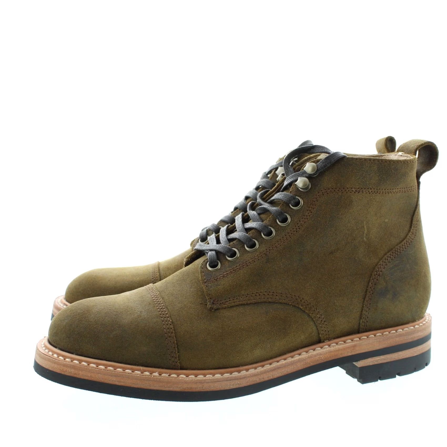 Taylor Stitch Taylor Stitch Moto Boot Men’s Casual Boots 7 Brown Suede Cap Toe Waterproof Waxed Leather Insole Ankle Shaft D Width 39 EU 6 UK 7 US 7 Size US 7 / EU 40 - 2 Thumbnail