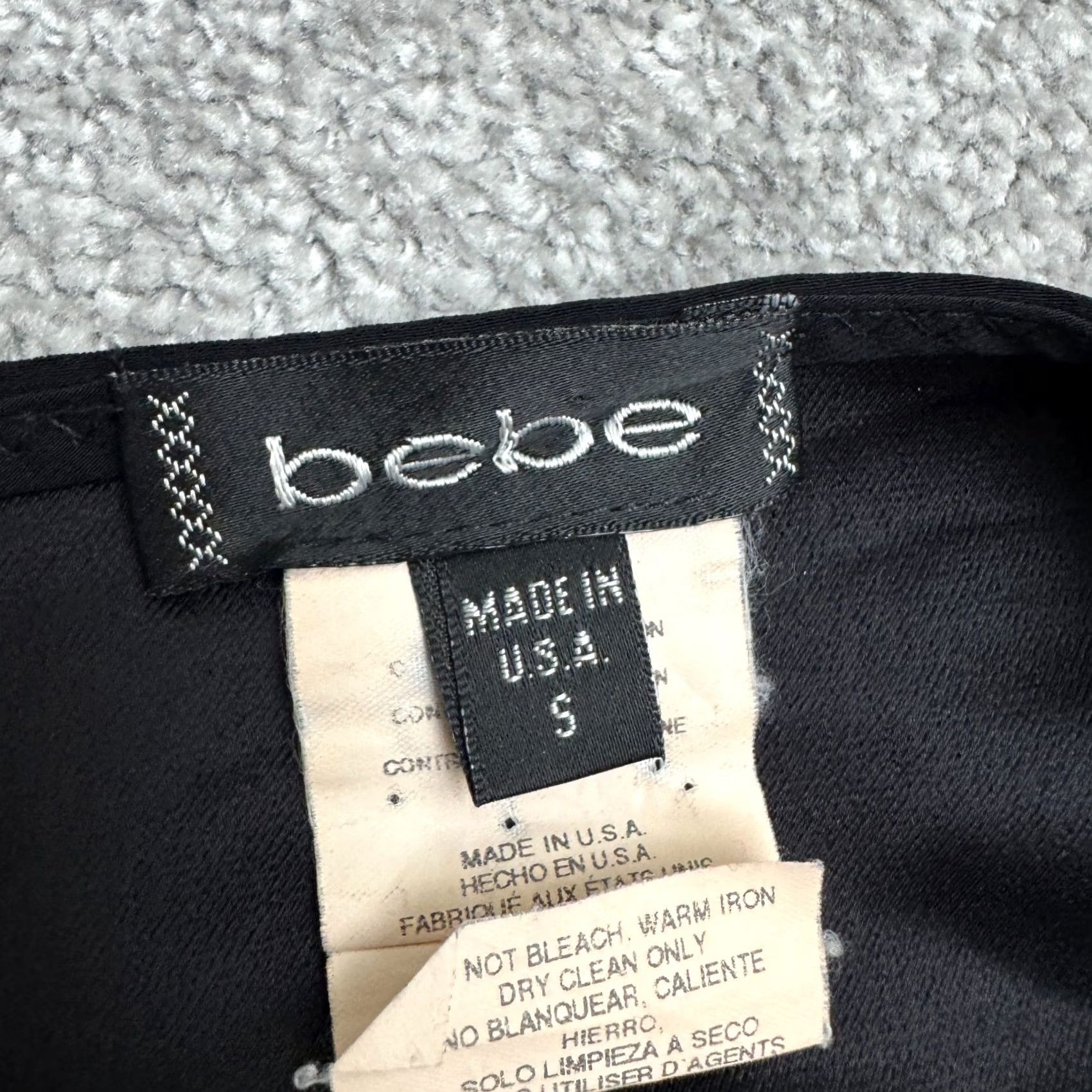 Bebe VINTAGE BeBe Midi Dress Womens Small Black Y2K A-Line Slip V-Neck Satin Size S / US 4 / IT 40 - 6 Thumbnail