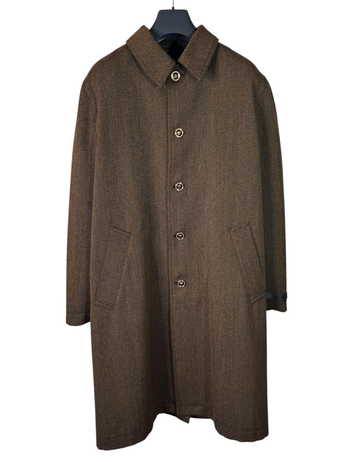 Versace Versace Men’s Brown Coat with Medusa Details Size 48 IT Size US M / EU 48-50 / 2 - 3 Thumbnail