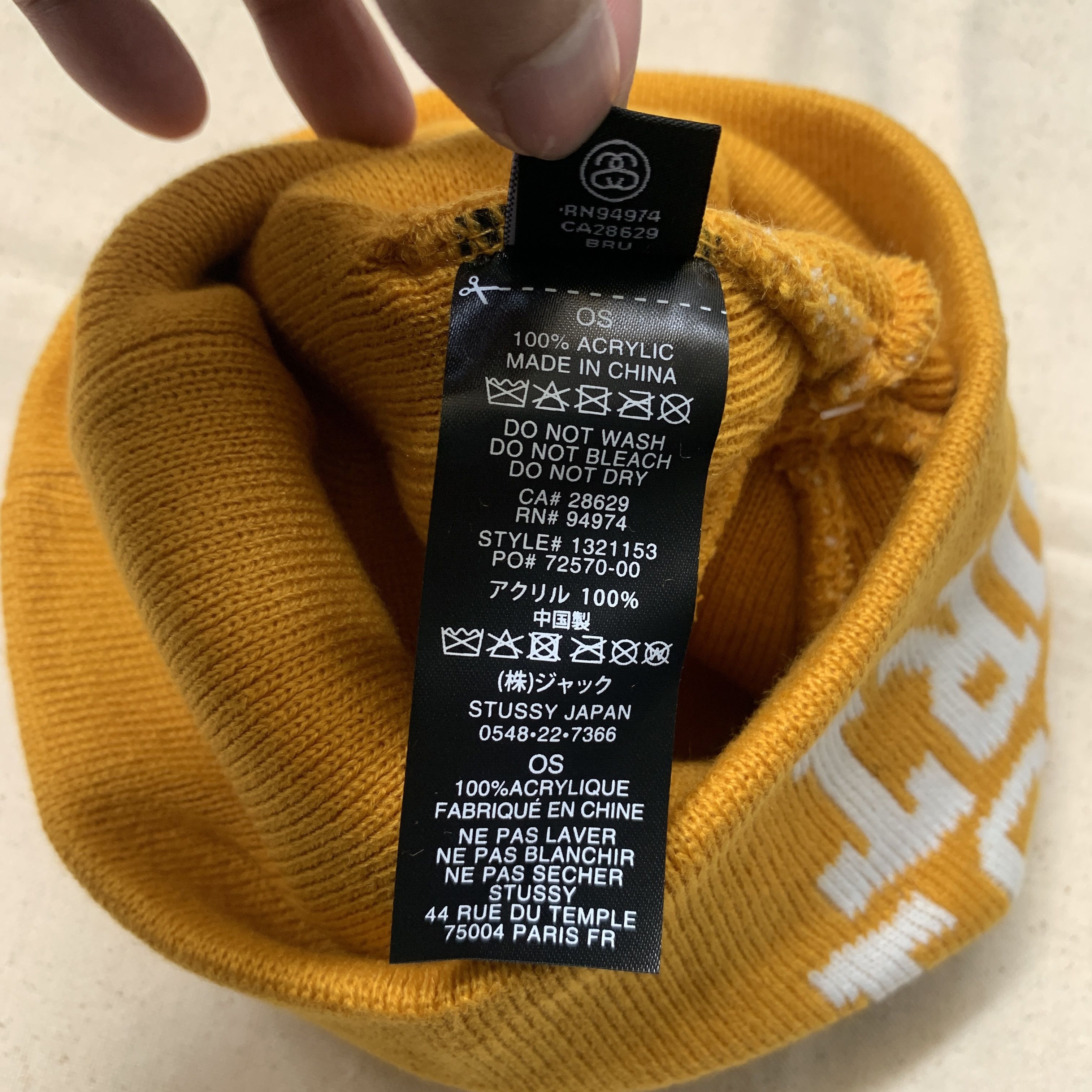Stussy × Vintage Stussy Sport Jacquard Skullcap Size ONE SIZE - 4 Thumbnail