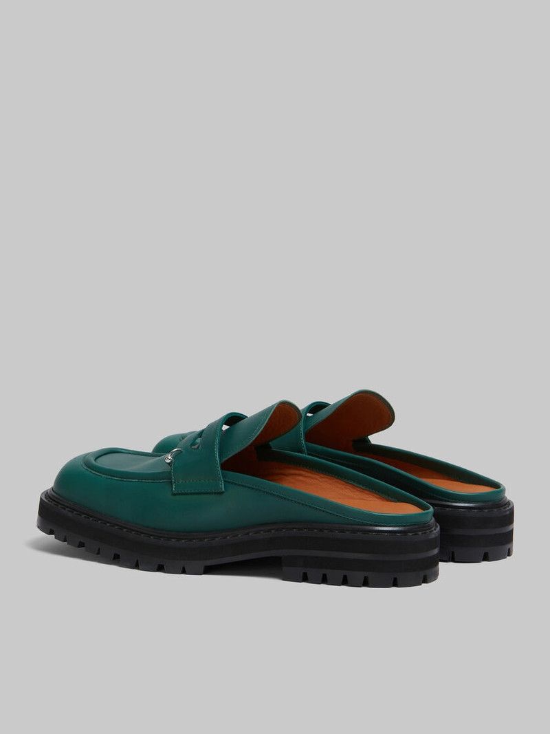 o1w1db11225 Piercing 2.0 Chunky Sabot Loafer in Green