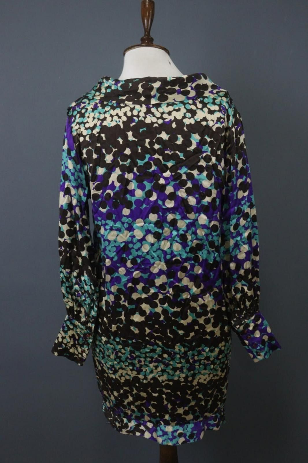 Missoni Missoni Multicolor Polka Dot 100% Cowl Shift Dress Size 6 Size M / US 6-8 / IT 42-44 - 9 Thumbnail