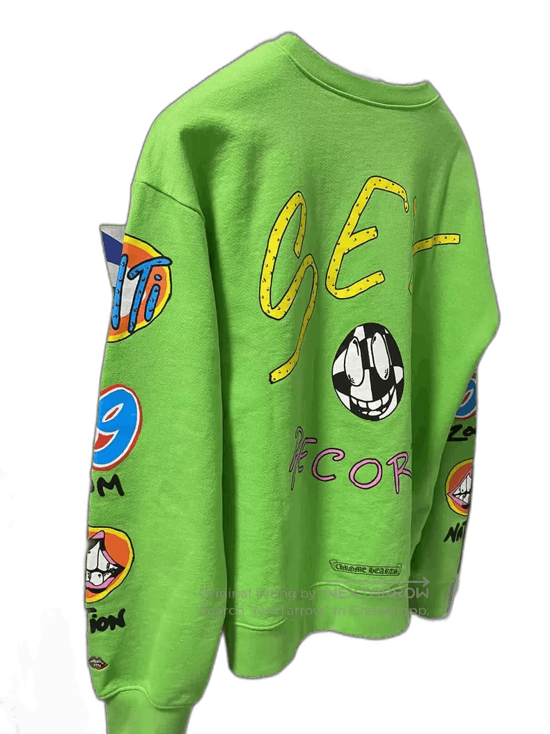 Chrome Hearts Chrome Hearts Sex Series Green Sweatshirt. Size US L / EU 52-54 / 3 - 1 Thumbnail