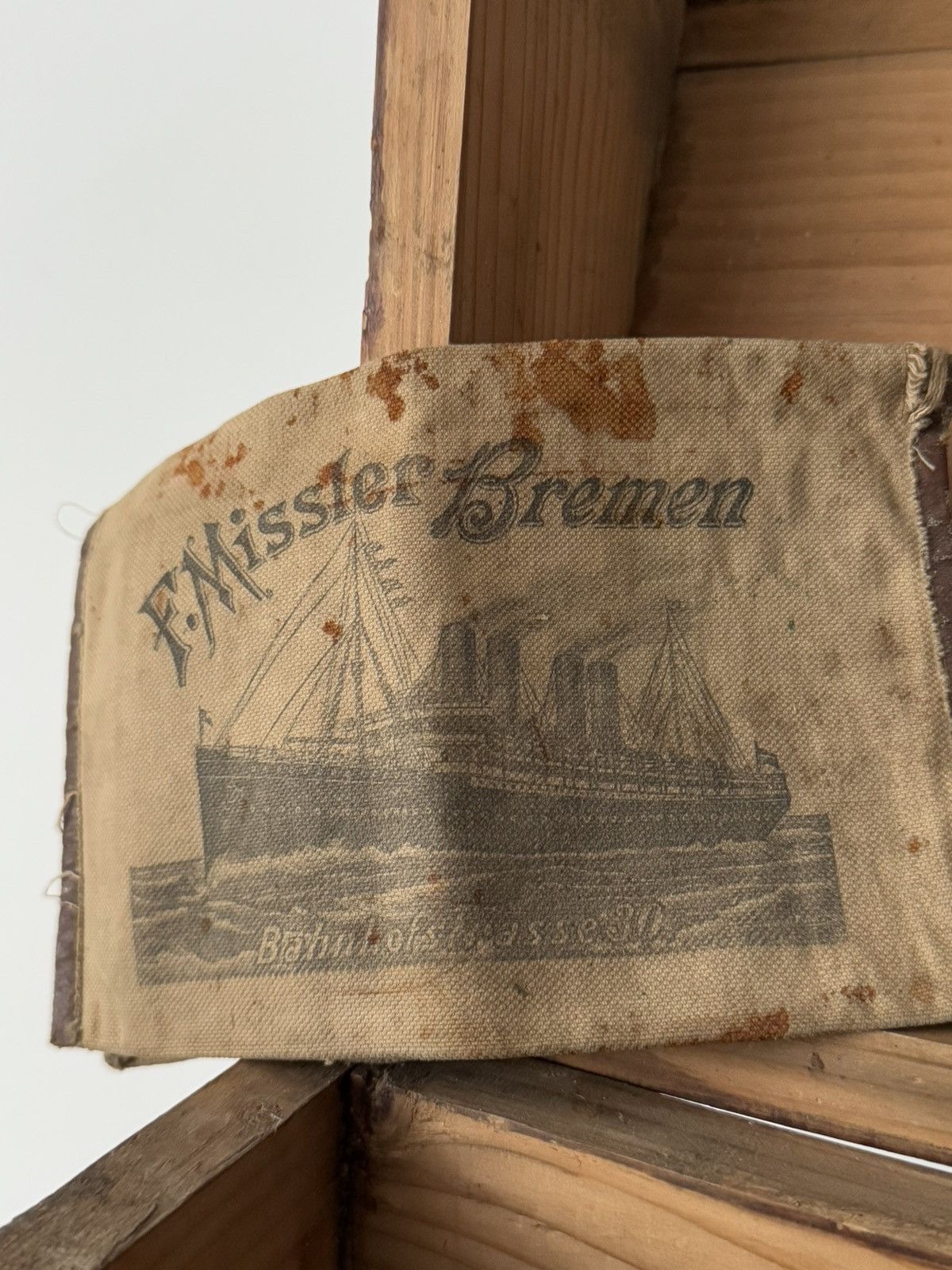 Other Antique ≈1900s F. Missler Bremen Canvas Boat Ticket Pouch Size ONE SIZE - 3 Thumbnail