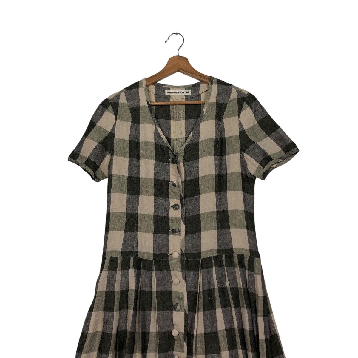 Issey Miyake 📌Vintage Gowns Mademoiselle Non Non Tartan Design Size M / US 6-8 / IT 42-44 - 5 Thumbnail