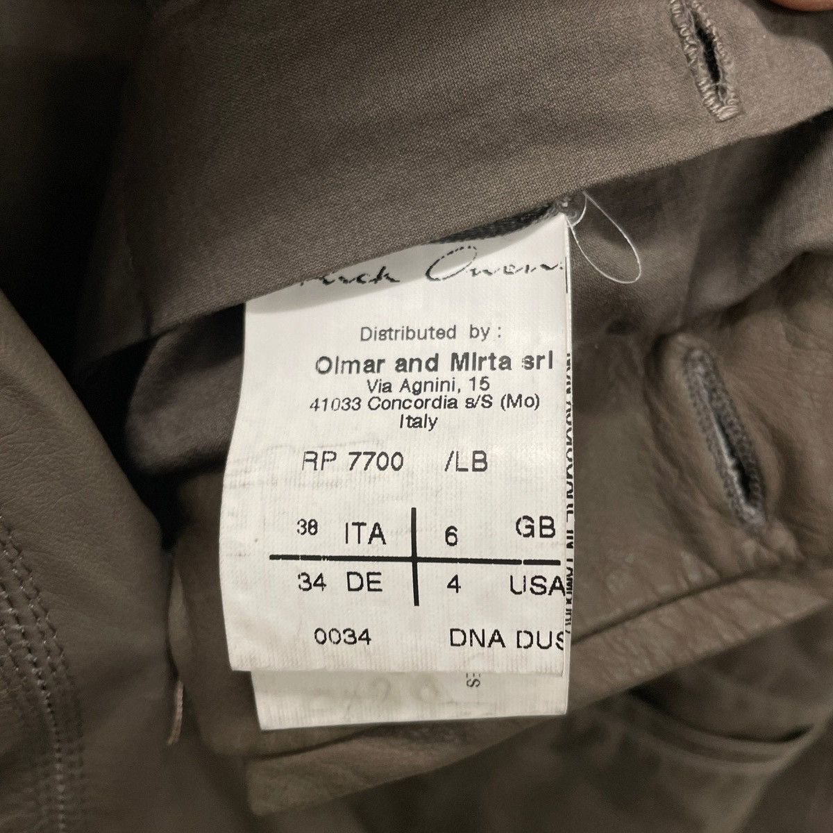 Rick Owens FW06 Rick Owens “DUSTOLATOR” Asymmetrical Biker Jacket Size XS / US 0-2 / IT 36-38 - 11 Thumbnail