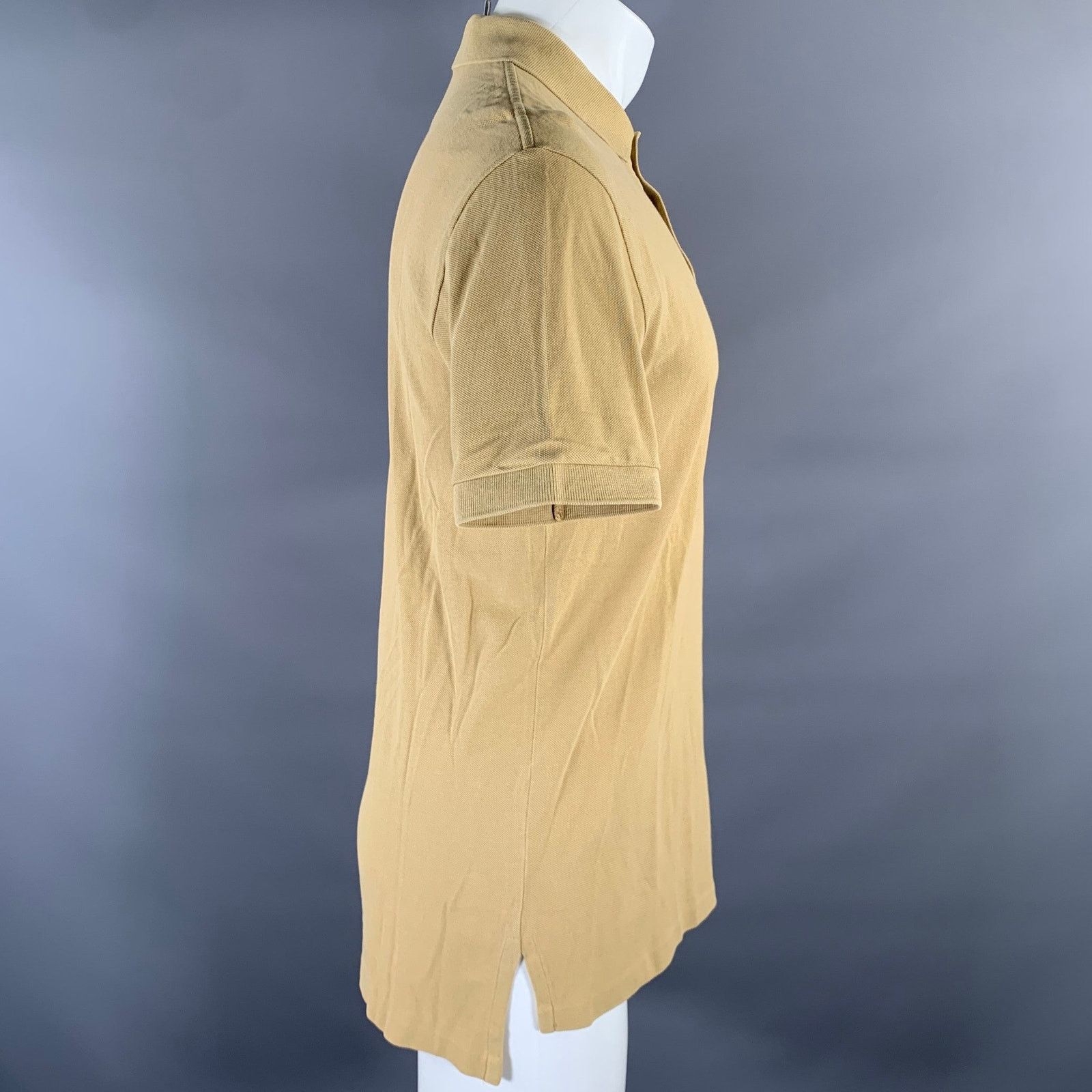 Ralph Lauren RALPH LAUREN Size S Khaki Brown Logo Cotton Ribbed Polo Size US S / EU 44-46 / 1 - 2 Thumbnail