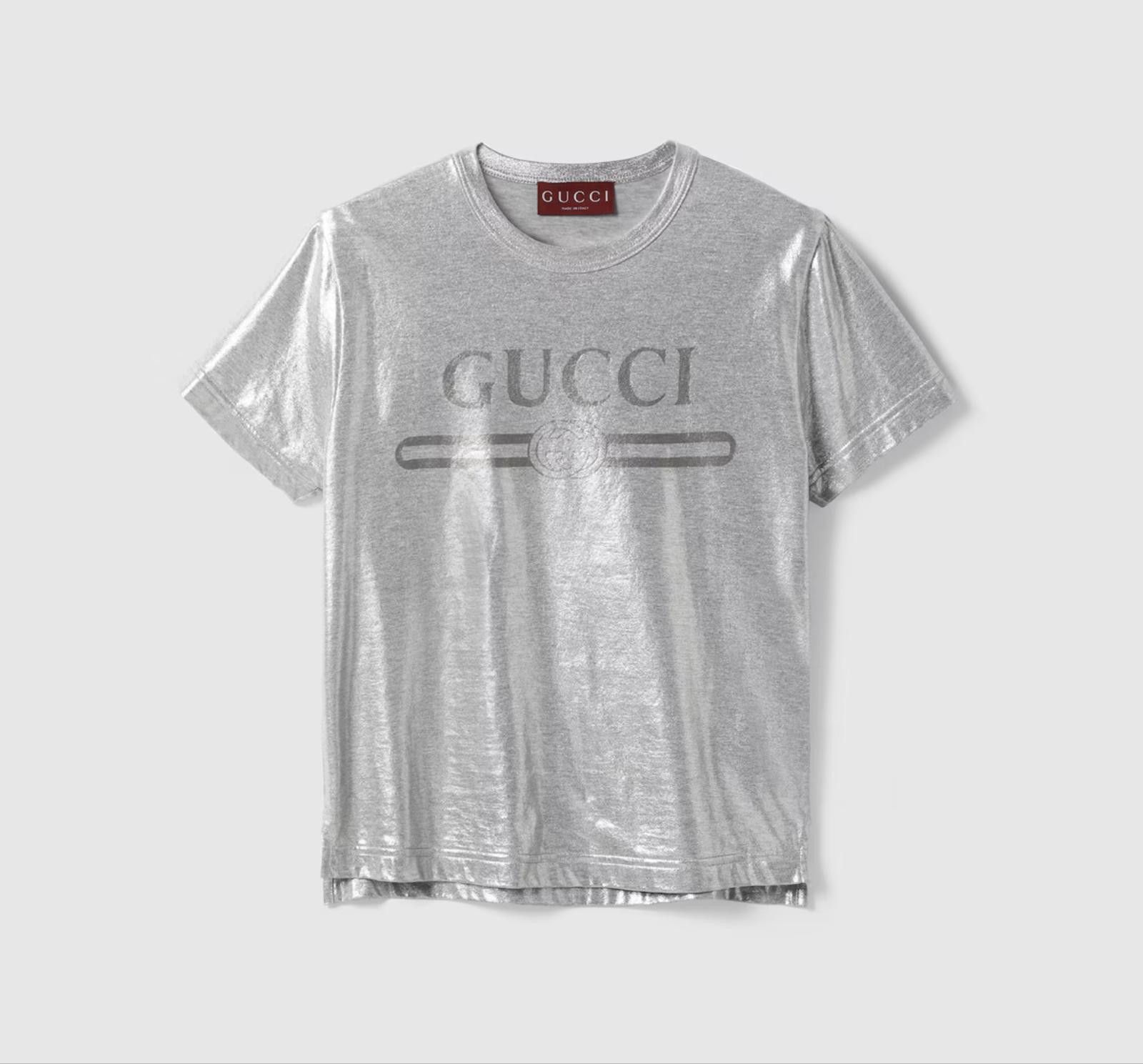 Gucci GUCCI PRINTED LAMINATED COTTON T-SHIRT SIZE M Size ONE SIZE - 1 Thumbnail