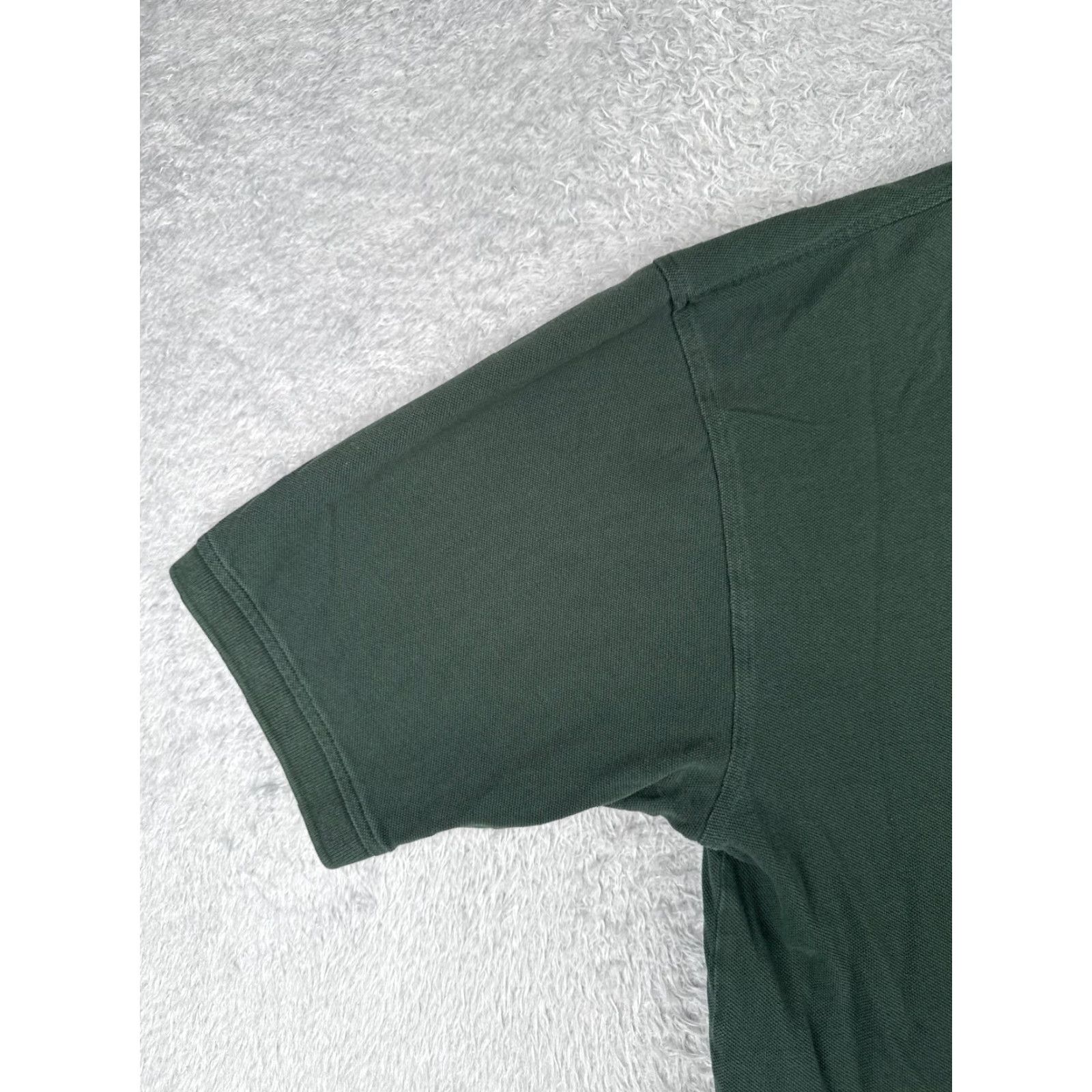 Tommy Hilfiger VINTAGE Tommy Hilfiger Polo Shirt Men 2XL Green Short Sleeve Cotton Jersey Slim Fit, Solid, Embroidered Logo, Button-Down Collar, Casual Polo, Mens Size US XXL / EU 58 / 5 - 3 Thumbnail
