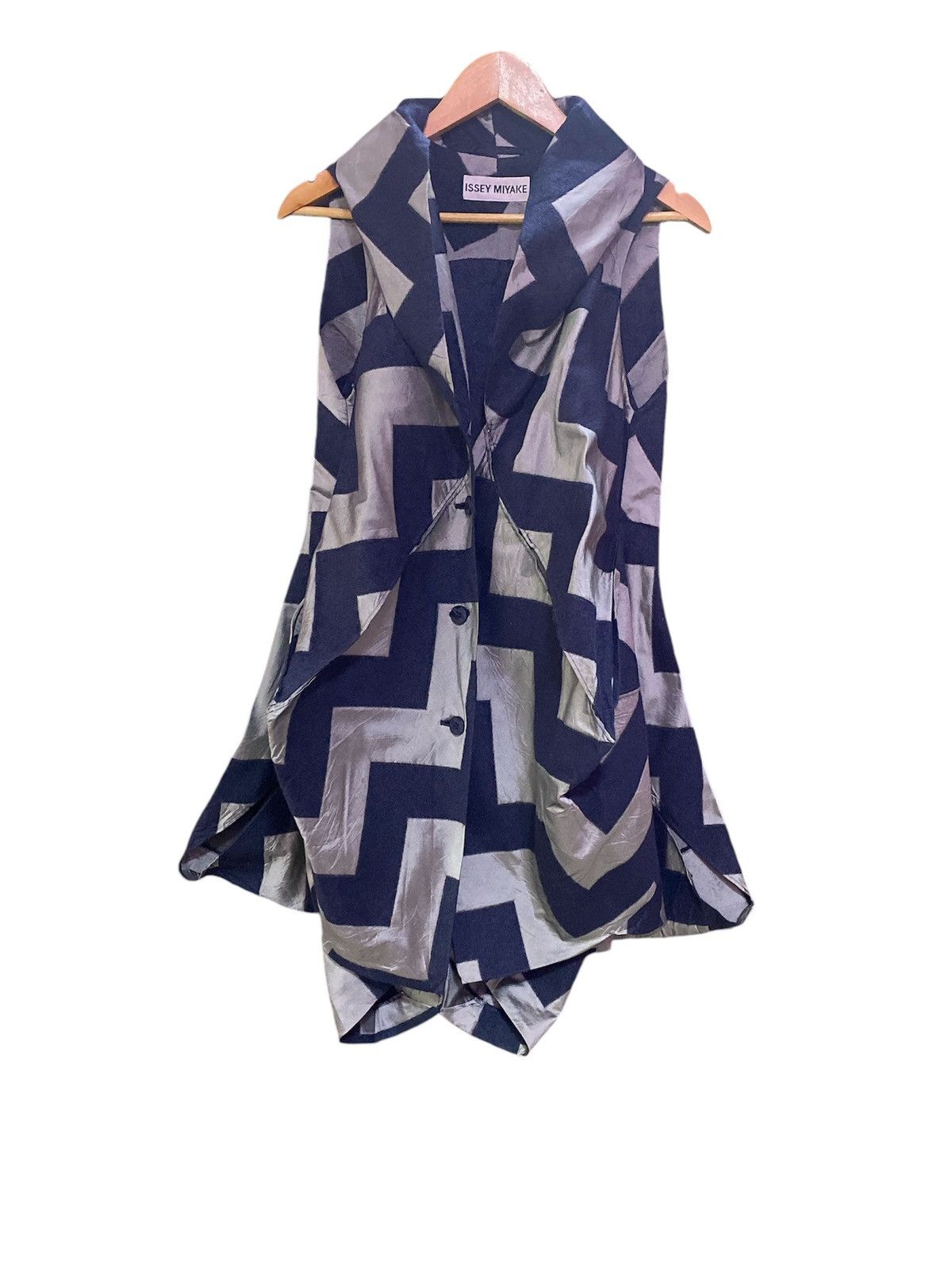 Issey Miyake Rare Aw10 Issey Miyake Origami Jacquard Patchwork Collection Size M / US 6-8 / IT 42-44 - 2 Thumbnail