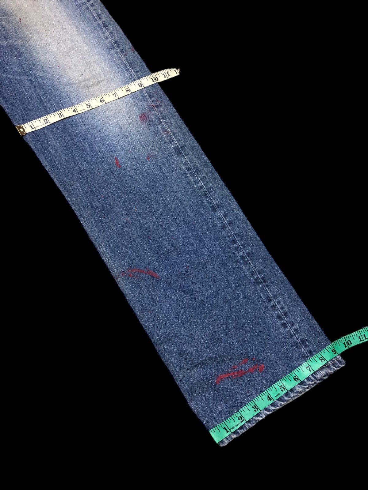 Edwin × Vintage VINTAGE EDWIN PAINTED SELVEDGE DISTRESSED DENIM Size US 34 / EU 50 - 10 Thumbnail
