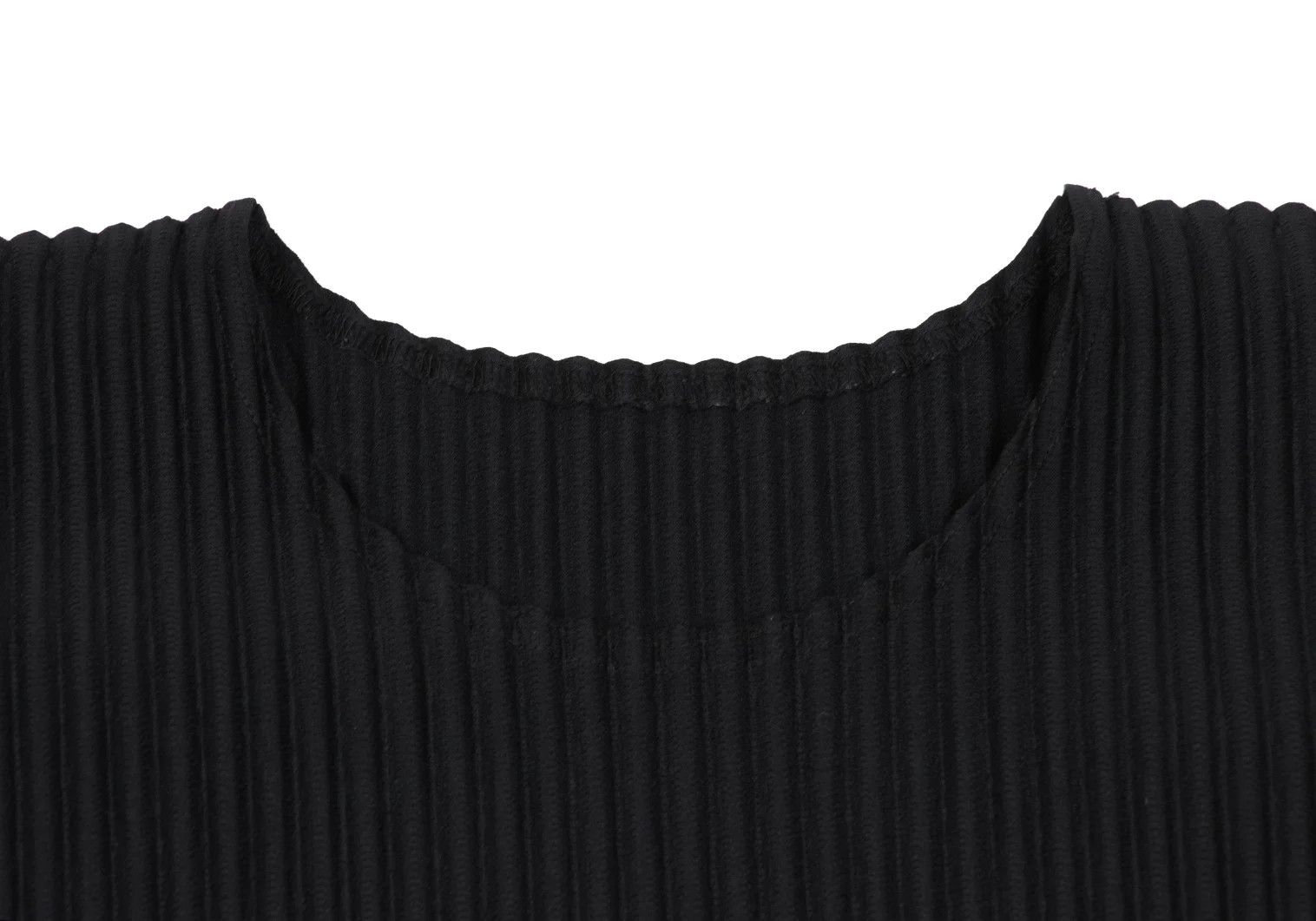 Issey Miyake Pleats Wide Short Sleeve T-Shirt in Black Size US L / EU 52-54 / 3 - 4 Thumbnail