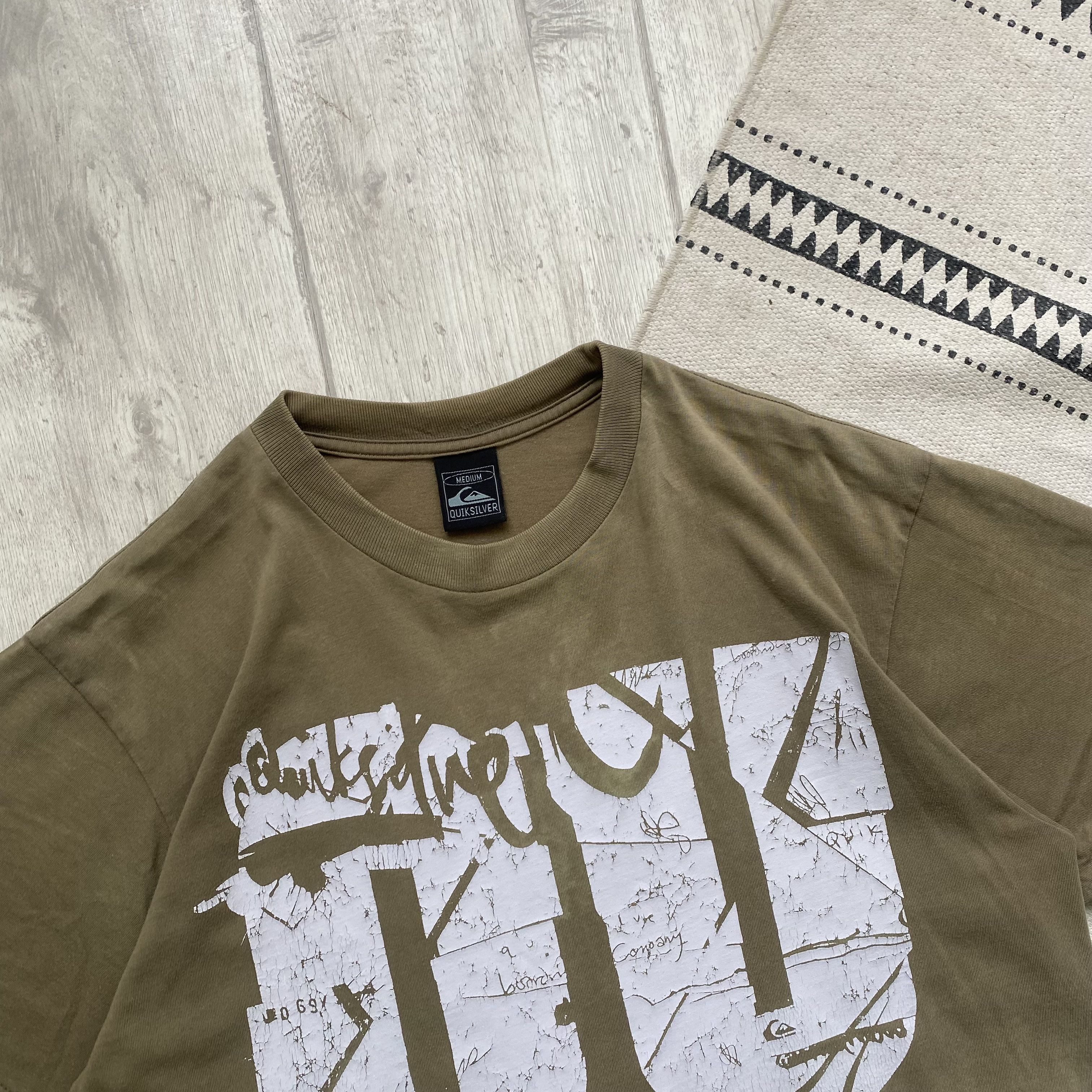 Quiksilver 🦏 Vintage 90s Faded Quiksilver tee big logo Skster Surfer Size US M / EU 48-50 / 2 - 3 Thumbnail