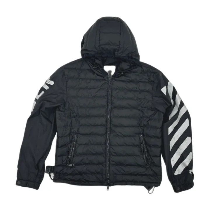 Moncler Moncler x OFF-WHITE Back Logo Print Down Jacket Size US XXL / EU 58 / 5 - 1 Thumbnail