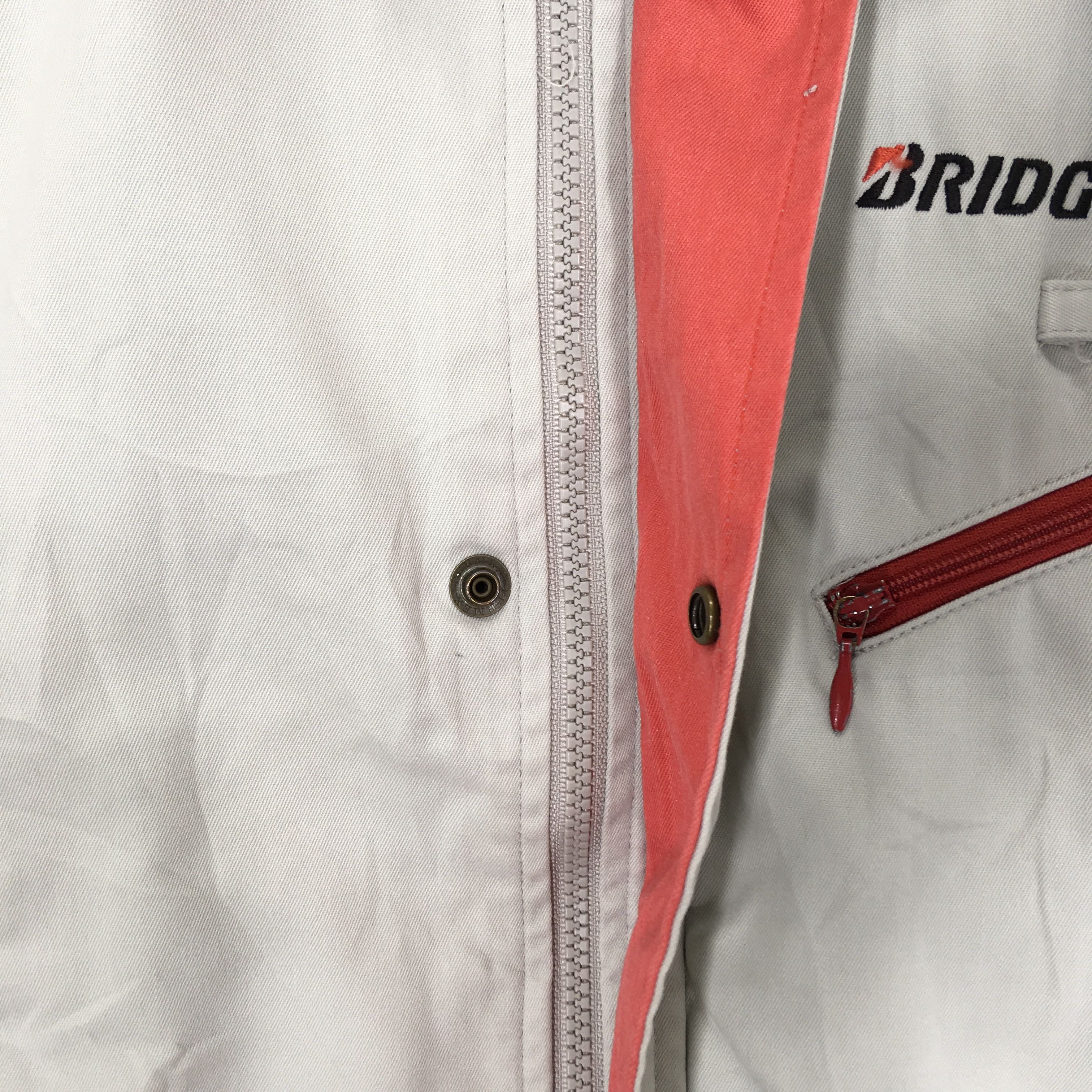 Japanese Brand × Vintage Vintage 90s Bridgestone Racing Car Grey Worker Jacket Size US M / EU 48-50 / 2 - 6 Thumbnail