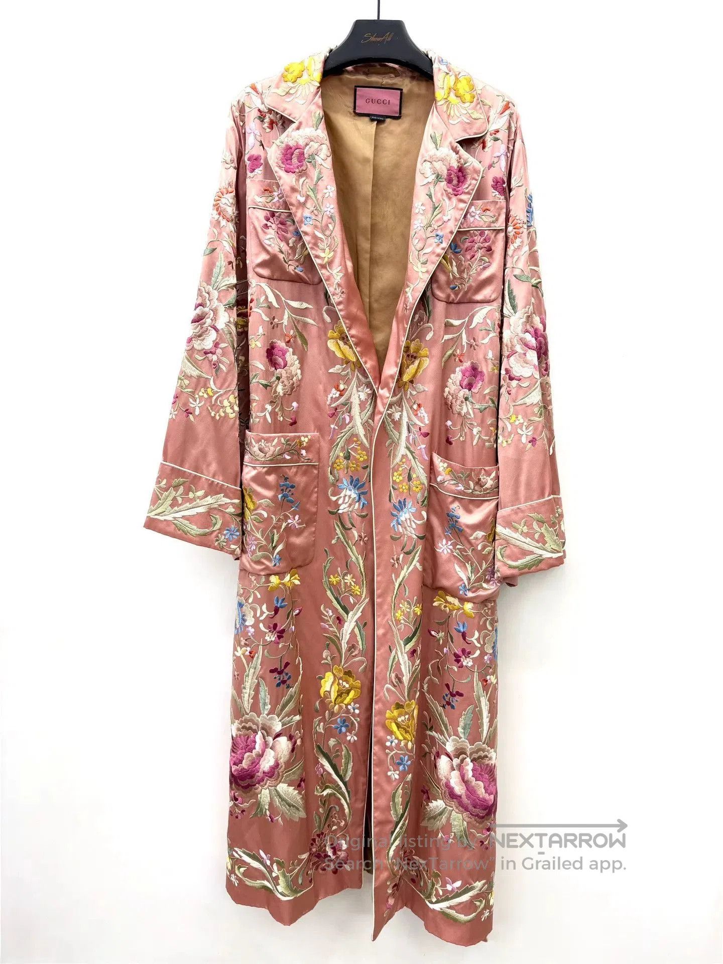 Gucci Gucci Floral Embroidered Silk Robe. Size US M / EU 48-50 / 2 - 3 Thumbnail
