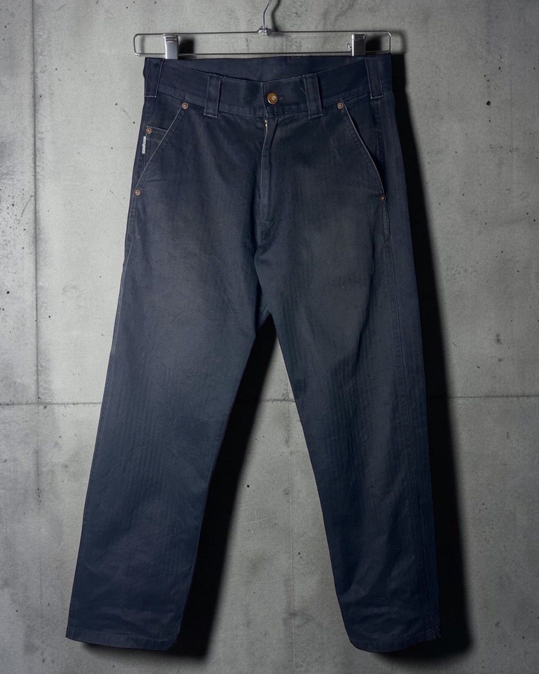 Bounty Hunter BOUNTY HUNTER 90s Painter Pants Black Ura-Hara W32 Size US 32 / EU 48 - 3 Thumbnail