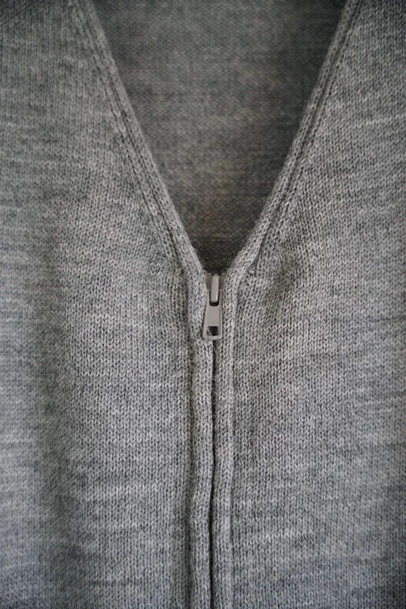 Yohji Yamamoto Yohji Yamamoto Yohji Yamamoto Zipper Knit Sweater with Gre Size US L / EU 52-54 / 3 - 3 Thumbnail