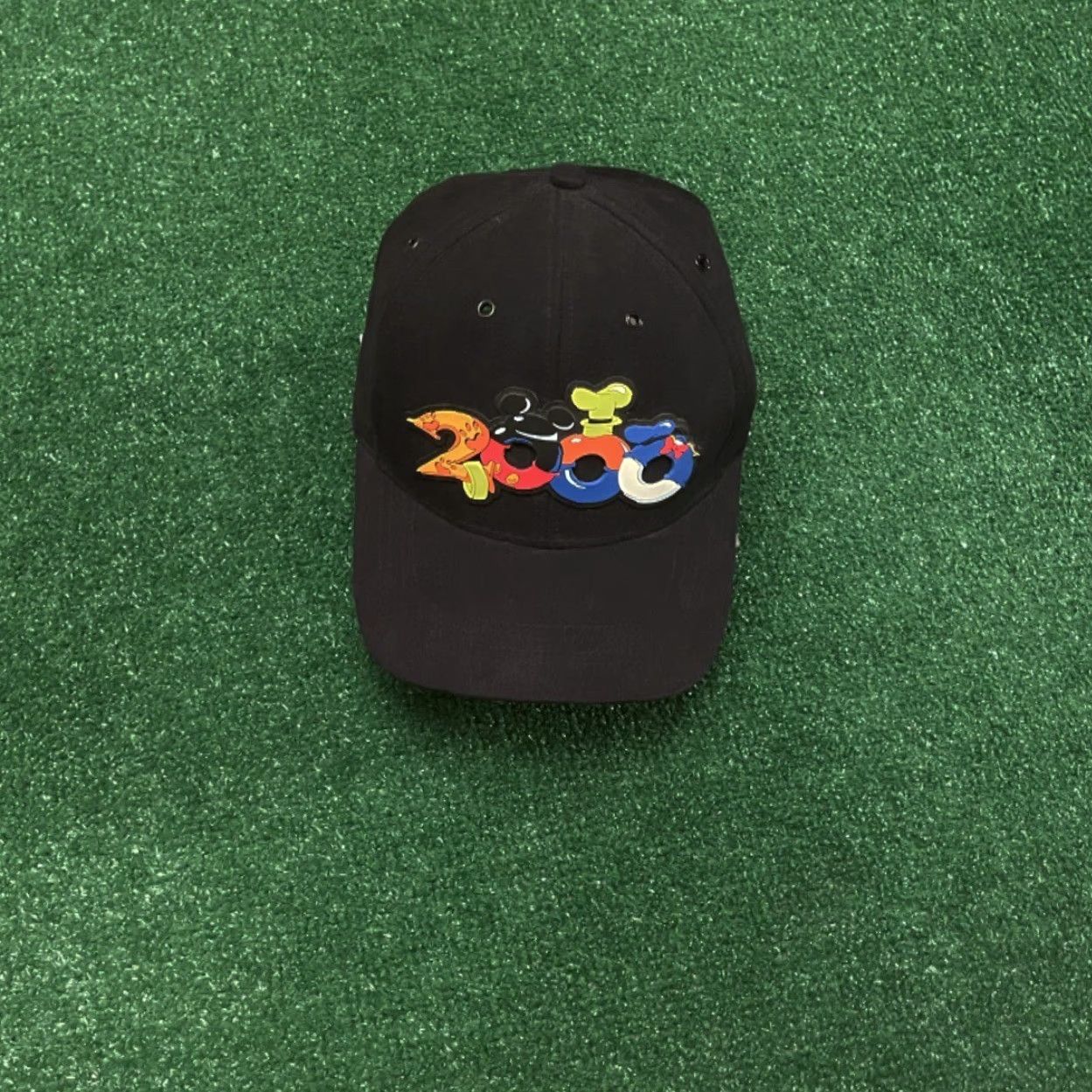 Disney VINTAGE Disney Mickey Mouse Strapback Hat Baseball Cap One Size Adult Black 90s Y2K New With Tags Mens Size ONE SIZE - 4 Thumbnail