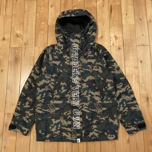 Bape × October's Very Own BAPE OVO Woodland Camo Hoodie Snowboard Jacket a bathing ape Size US S / EU 44-46 / 1 - 2 Thumbnail