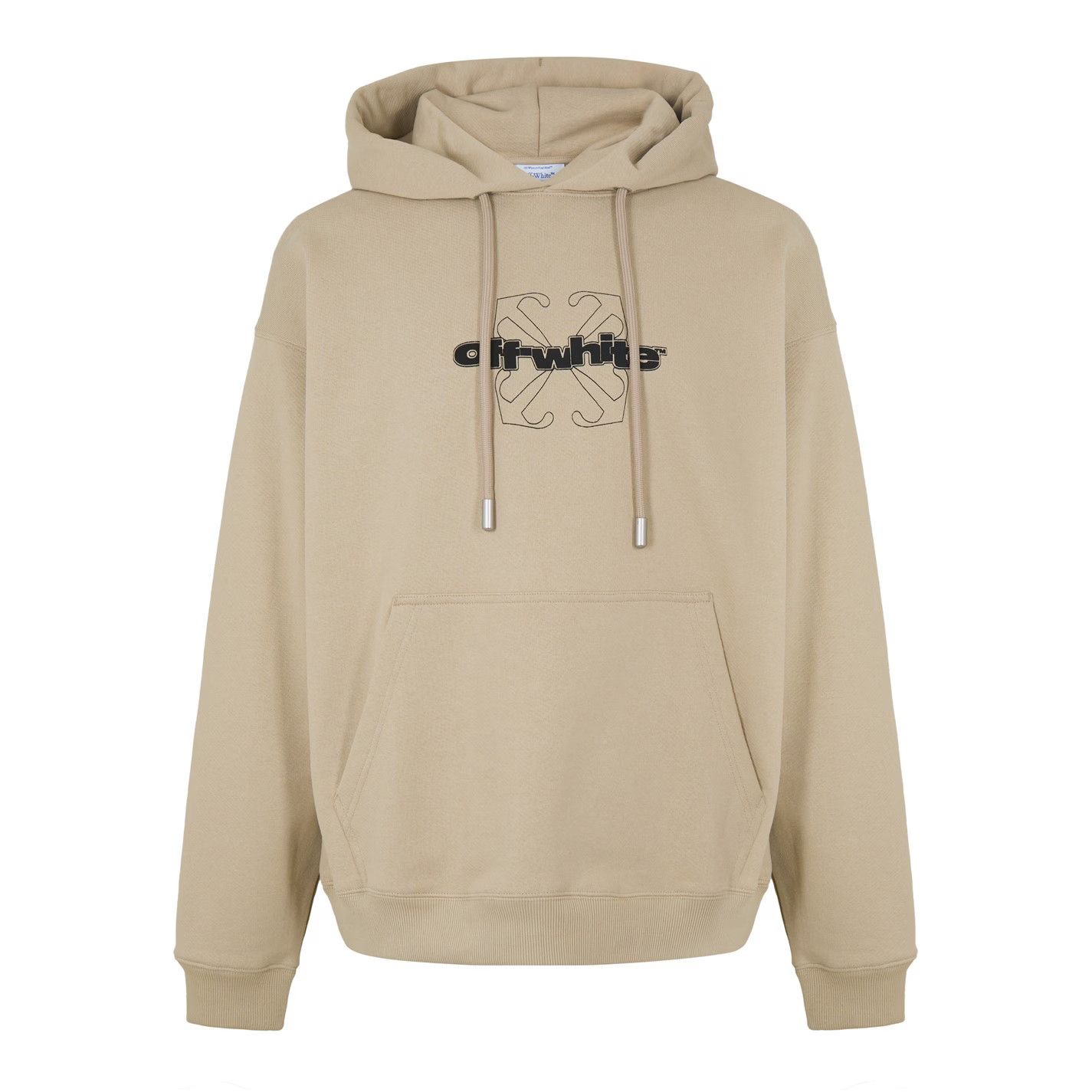Off-White o1g2r1mq0226 Fortune Arrow Sketch Pull Over Hoodie In Brown Size US XS / EU 42 / 0 - 1 Thumbnail