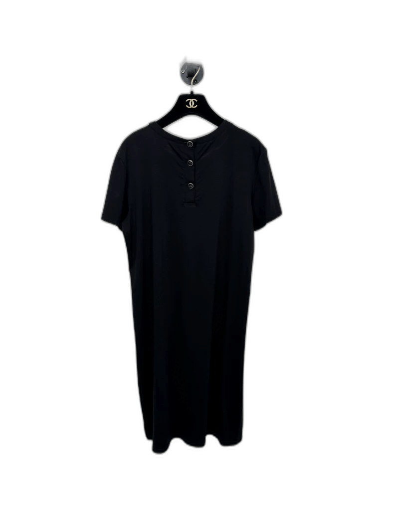 Chanel Chanel Black Short Sleeve Mini Dress Size XL / US 12-14 / IT 48-50 - 1 Thumbnail