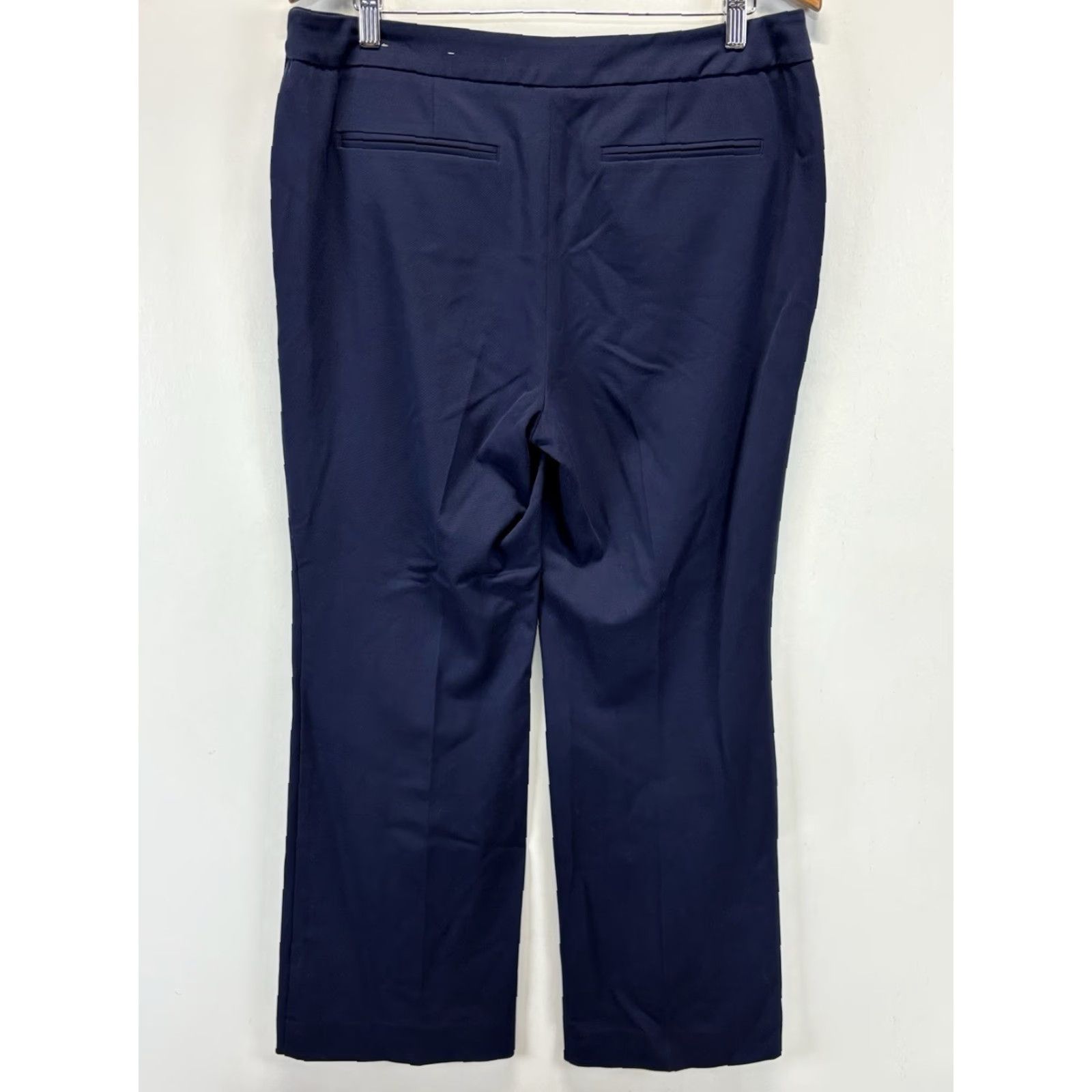 Vintage Chicos Knit Wide Leg Pants Sz 2 US 12 Women’s Navy Stretch Career Capsule Size 34" / US 12 / IT 48 - 3 Thumbnail