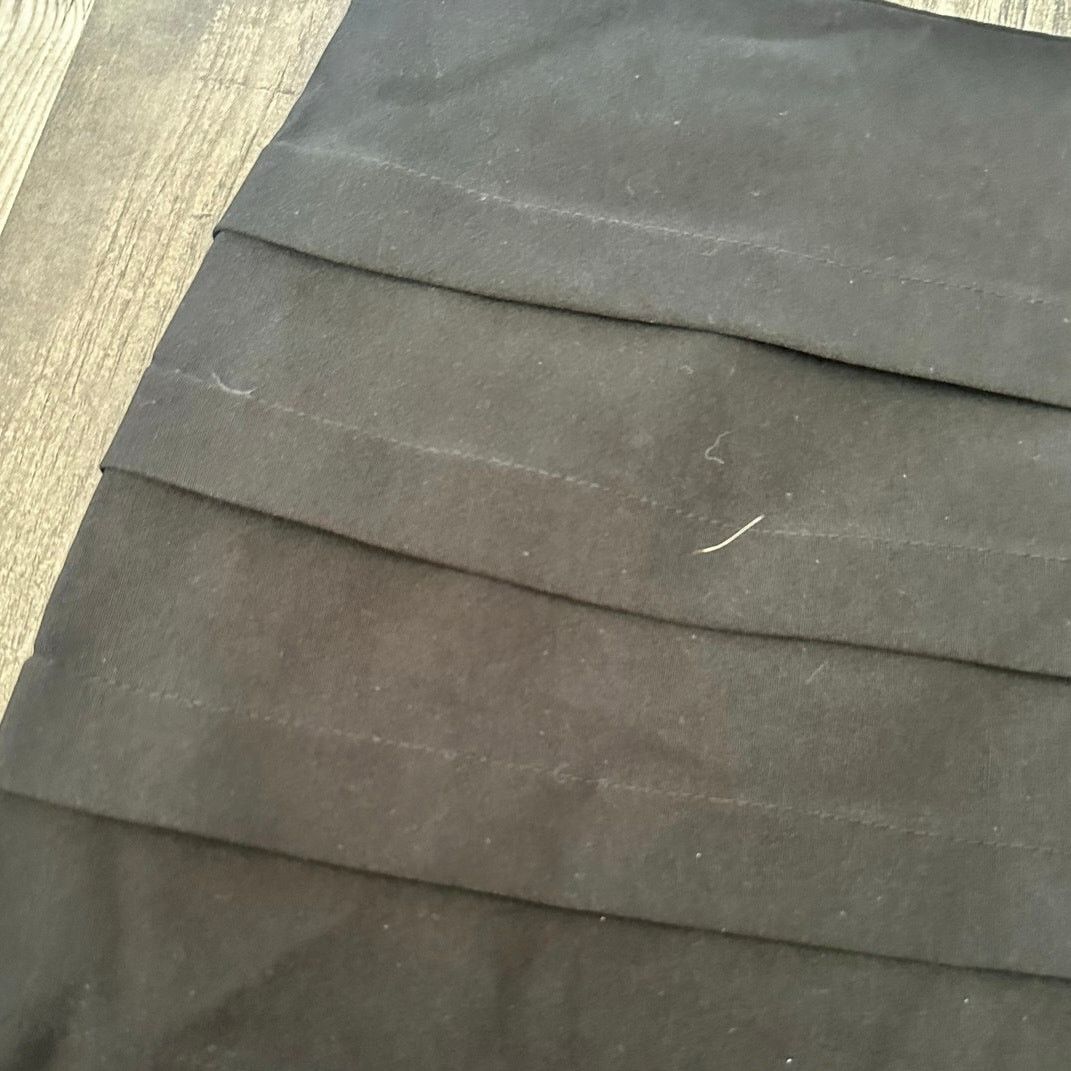 Other no brand black layered bodycon skirt Size 30" / US 8 / IT 44 - 2 Thumbnail