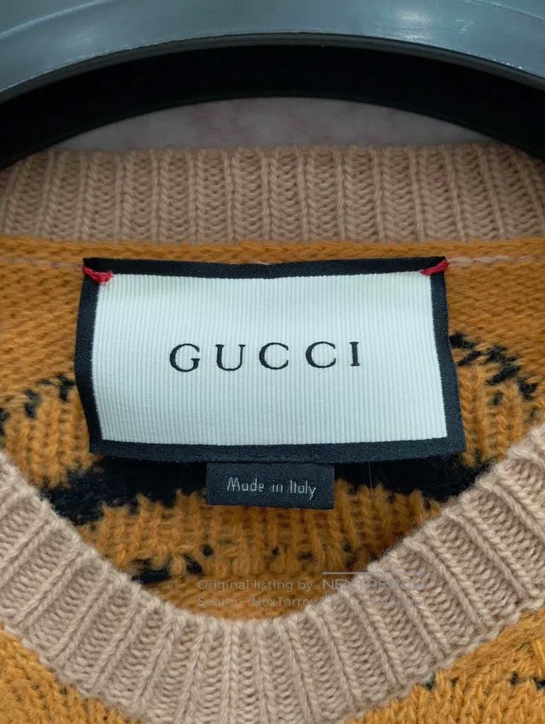 Gucci Gucci Long-sleeved pullover sweater with tiger head Size US M / EU 48-50 / 2 - 4 Thumbnail