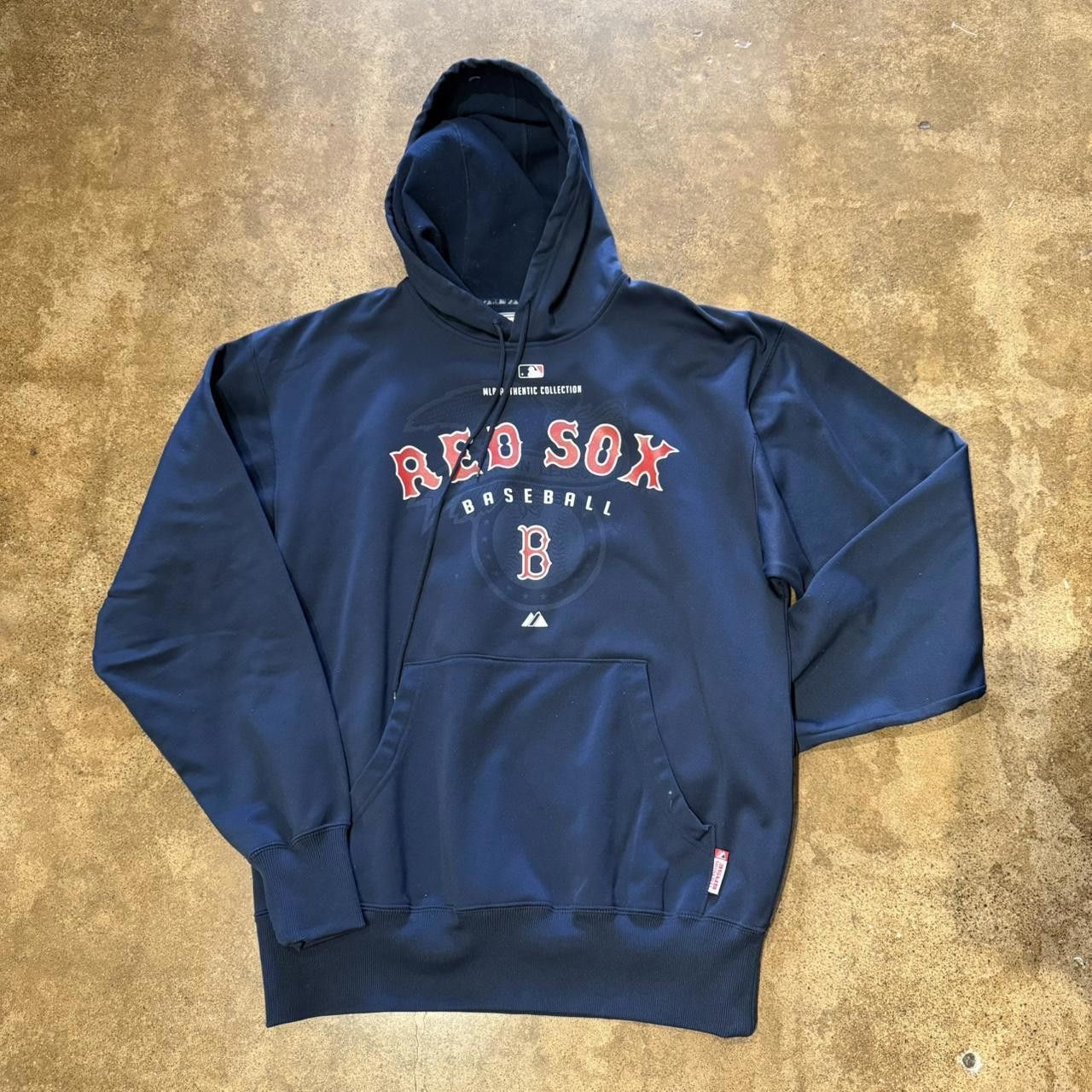 Designer Blue Majestic Red Sox Hoodie Size US M / EU 48-50 / 2 - 2 Thumbnail