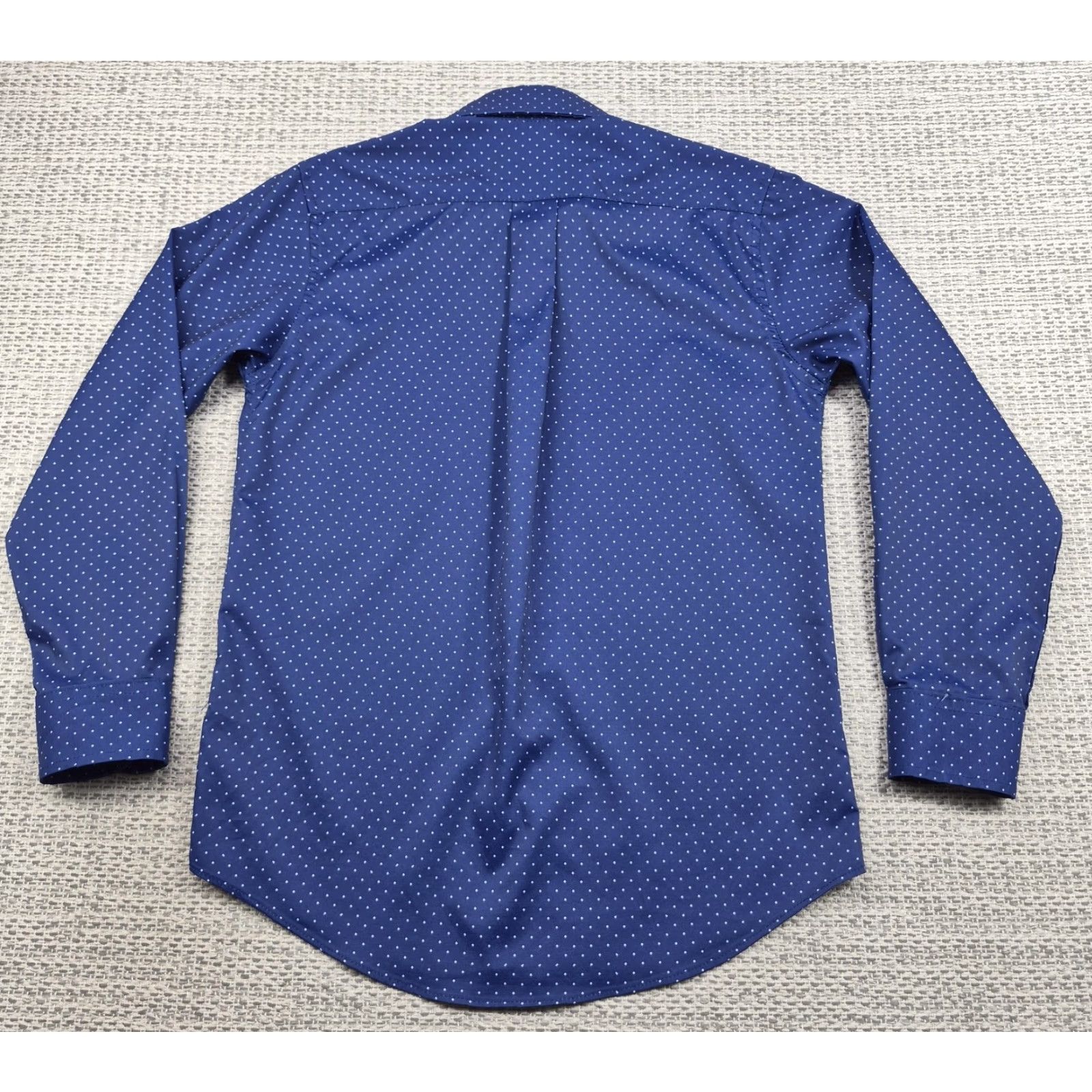 Ralph Lauren Lauren Ralph Lauren Shirt Womens 14 Blue Polka Dot Button Up Stretch Long Sleeve Size XL / US 12-14 / IT 48-50 - 6 Thumbnail
