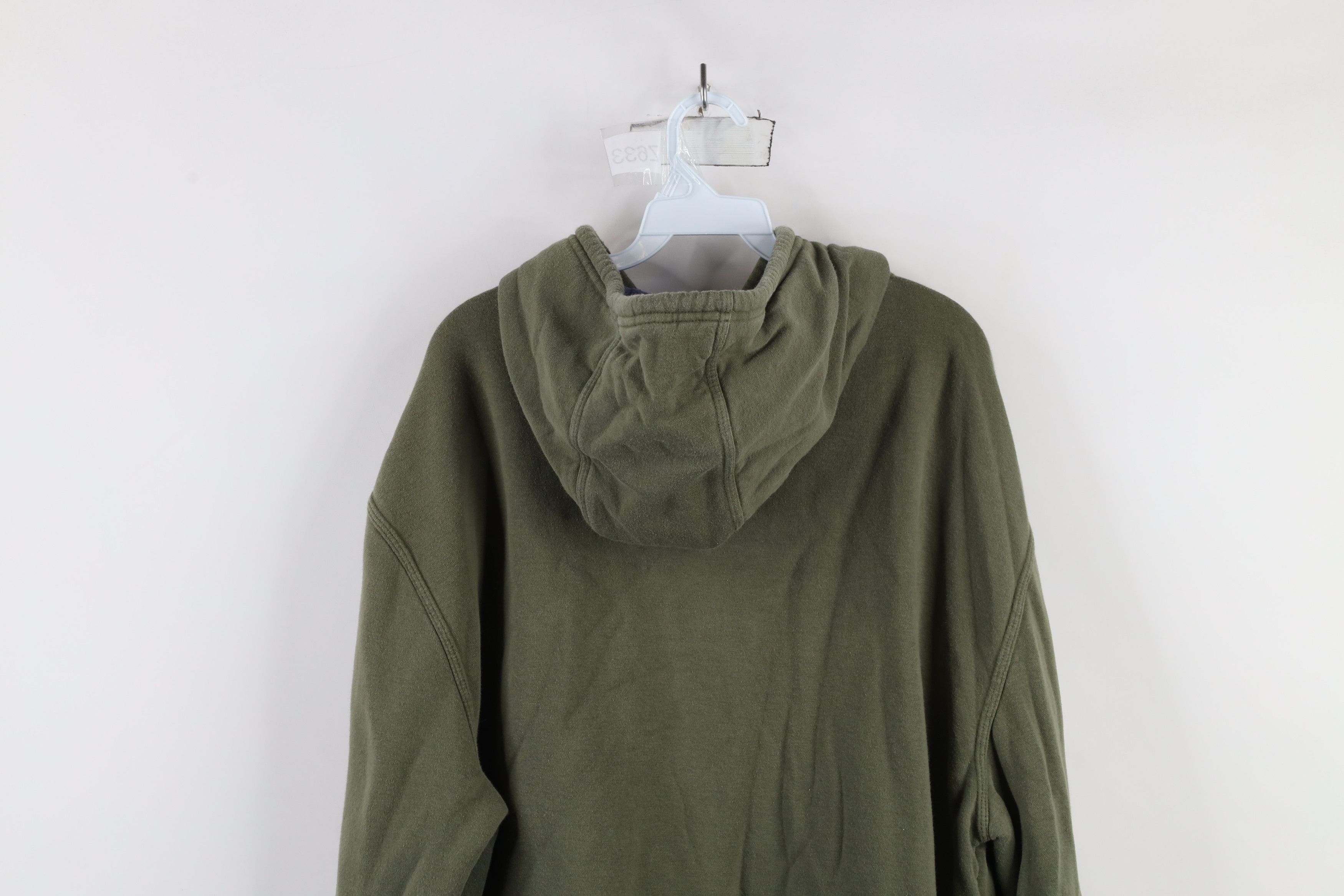 Vintage Vintage Streetwear Blank Hoodie Sweatshirt Army Green Size US XL / EU 56 / 4 - 14 Thumbnail