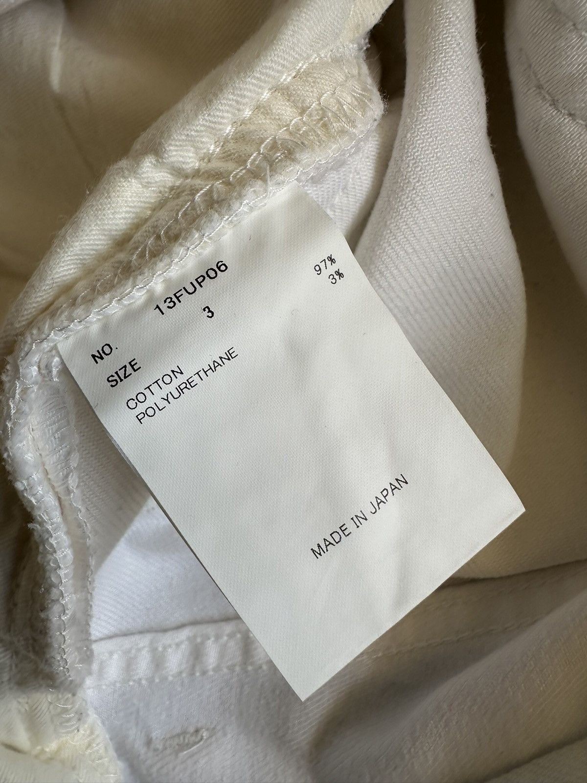 Uru 13FW URU - White denim jeans Size US 33 - 21 Thumbnail