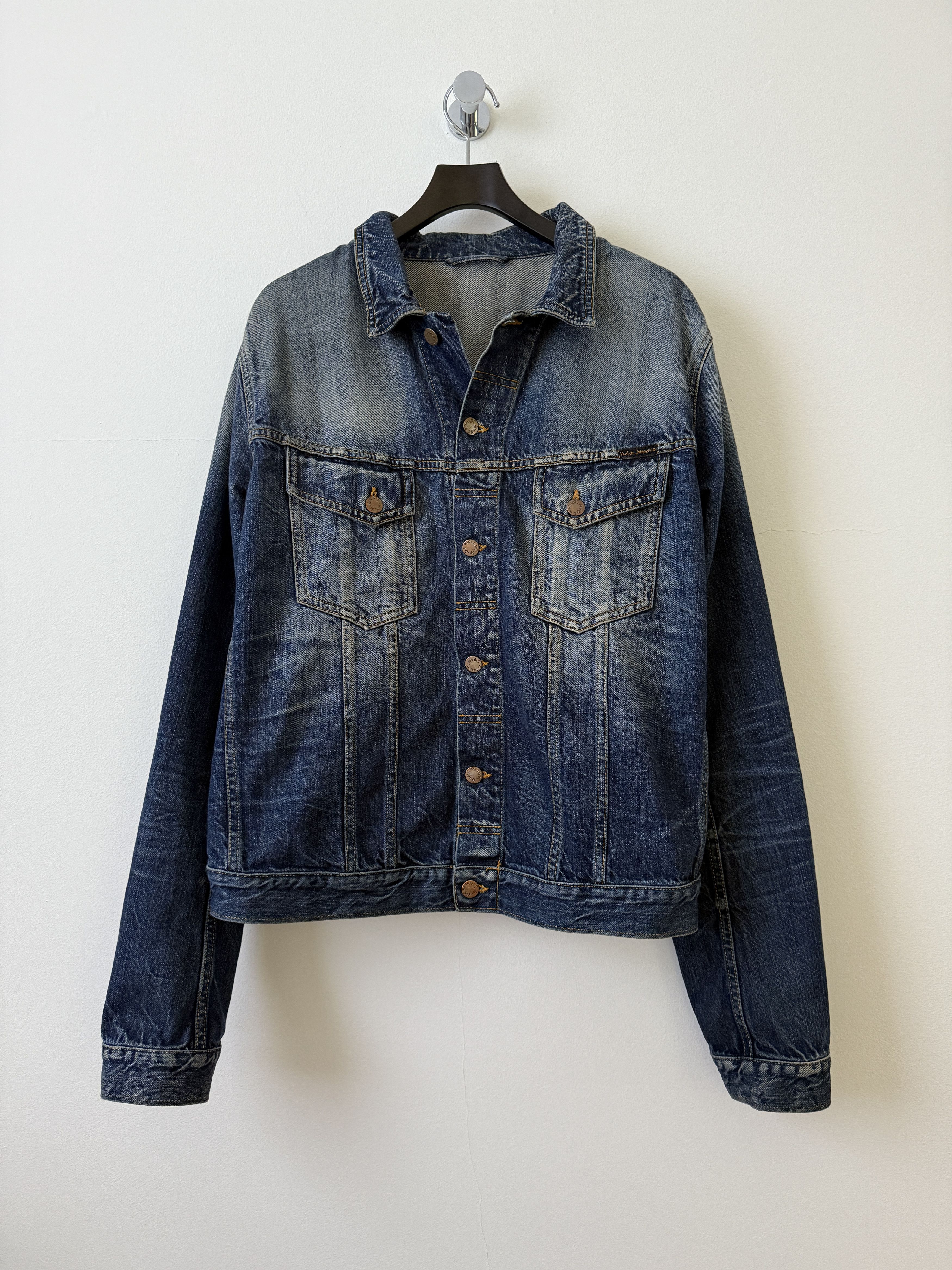 Nudie Jeans Nudie Jeans - Blue Denim Barney Horse Lining Jacket