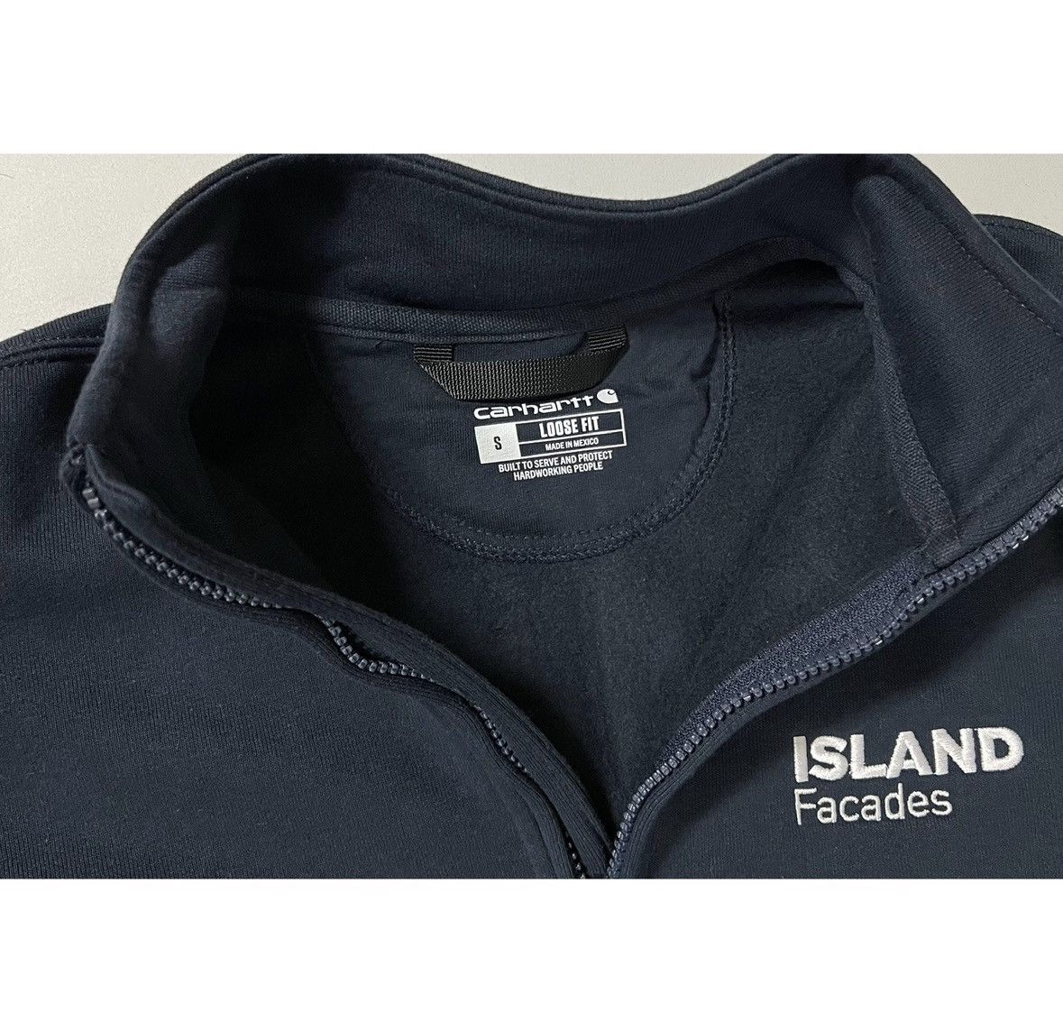 Carhartt Carhartt Blue ‘Island Facades’ Quarter-Zip Sweatshirt Size S Size US S / EU 44-46 / 1 - 4 Thumbnail