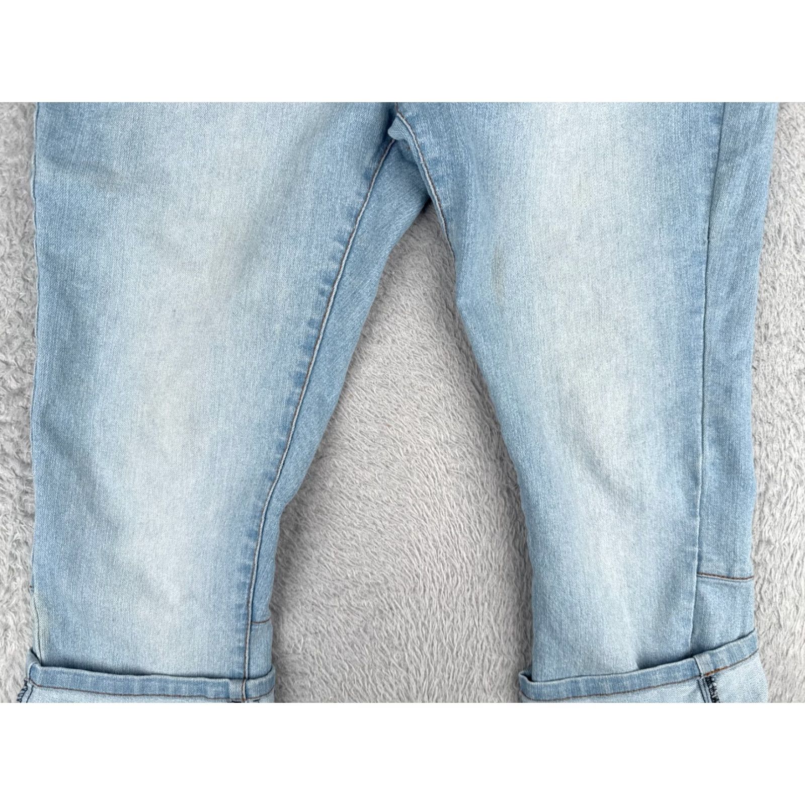 Vintage Red Rivet Jeans Women Capri Denim Blue 30x20 Low Rise 11 Regular Cotton Blend 5-Pocket Pockets Distressed Vintage No Size 32" / US 10 / IT 46 - 3 Thumbnail
