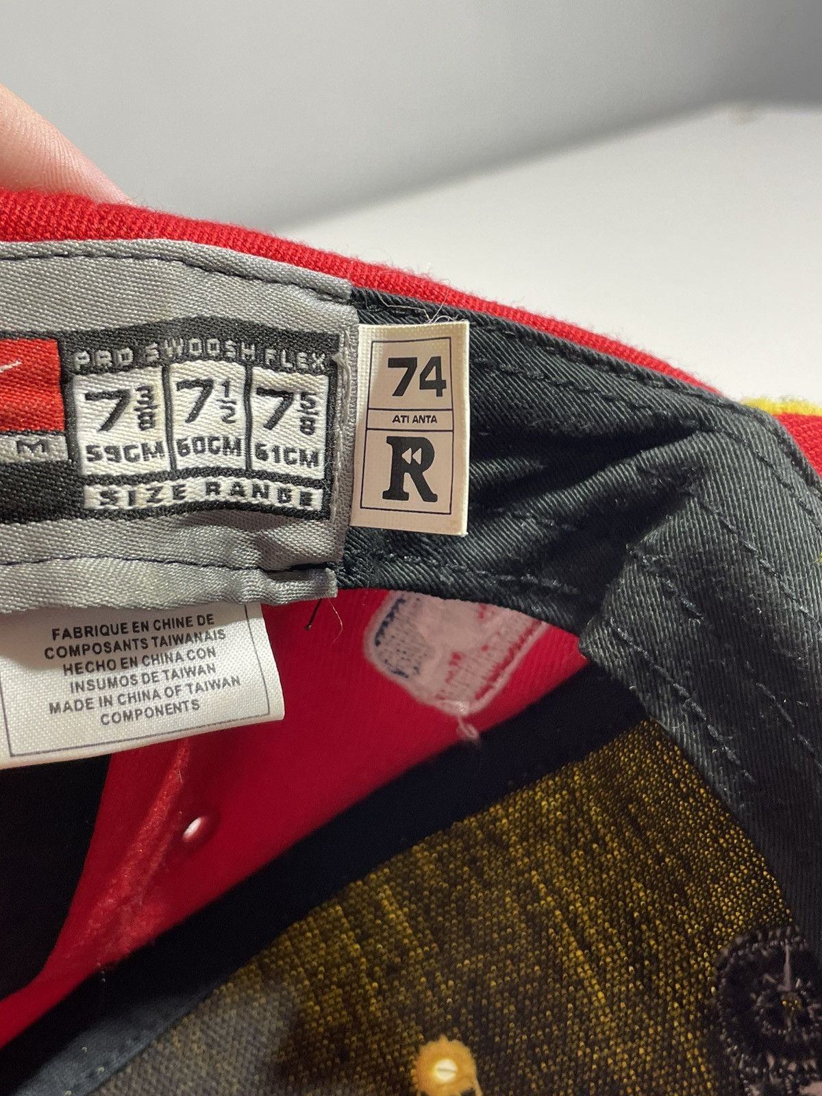 Nike × Vintage Atlanta Hawks Nike Vintage Y2k Streetwear 5 Panel Wool Cap Size 42 - 10 Thumbnail