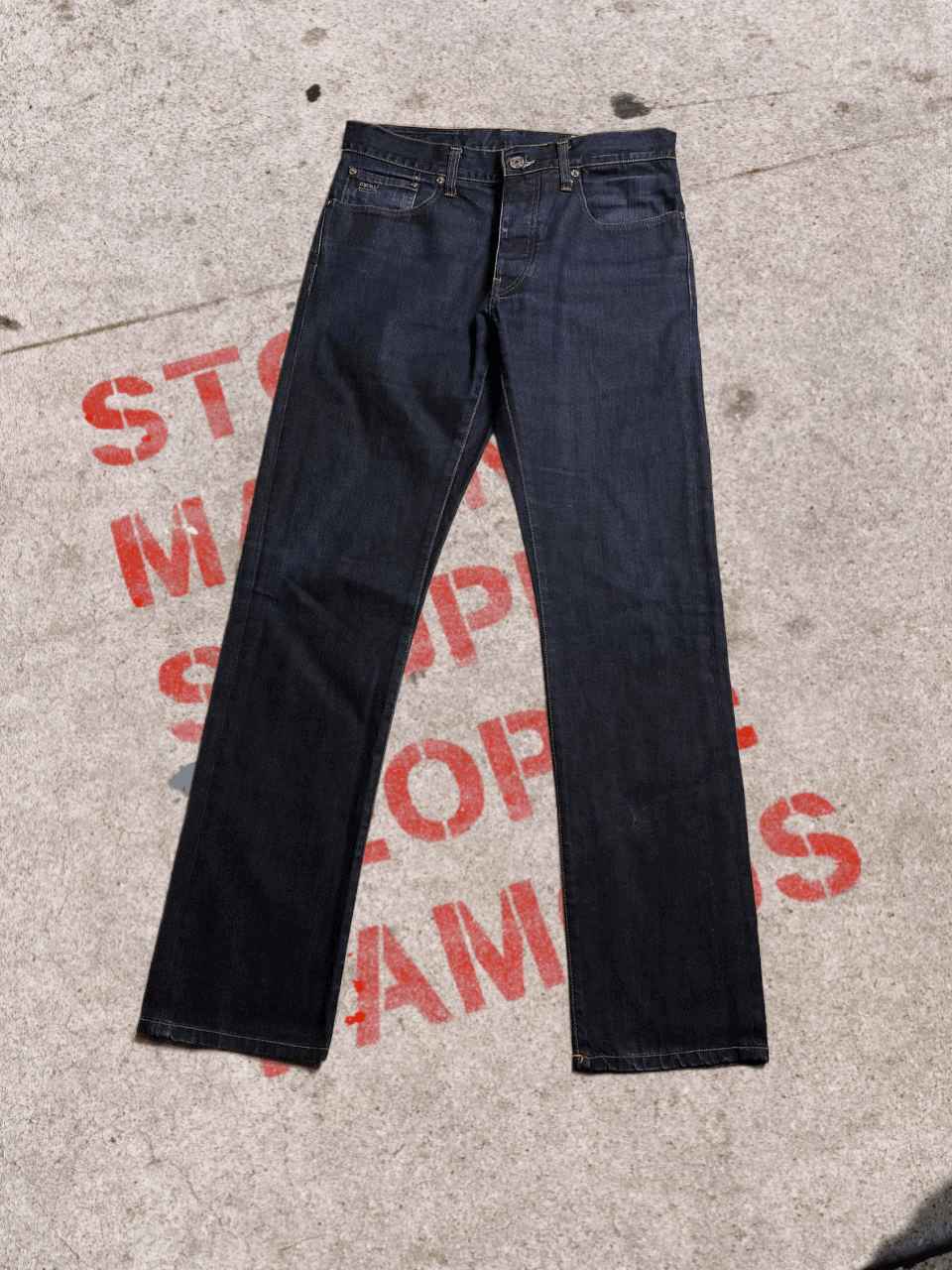 G-Star Vintage G-Star Raw 3301 skinny jeans Y2K logo streetwear Size US 33 - 1 Thumbnail