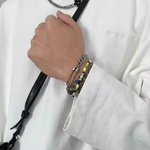 Designer × Vintage Retro pin chain bracelet Size ONE SIZE - 2 Thumbnail